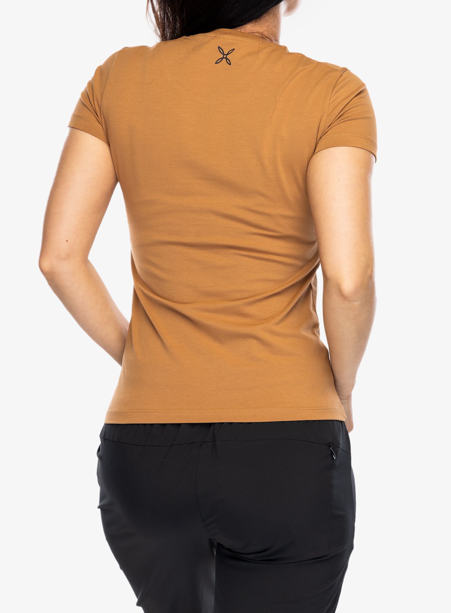 Dámské tričko s potiskem Montura Topographic T-Shirt - camel