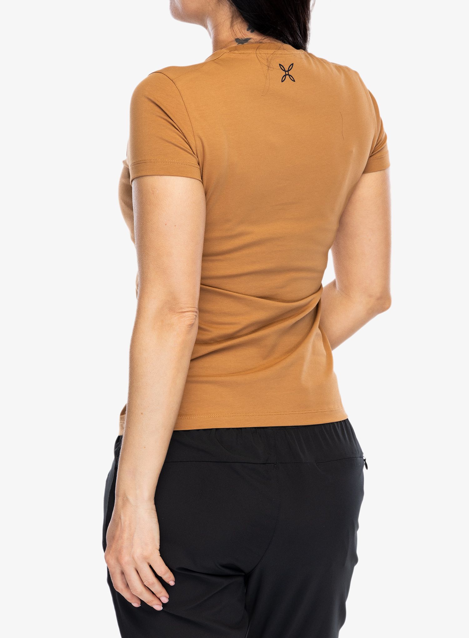 Dámské tričko s potiskem Montura Topographic T-Shirt - camel