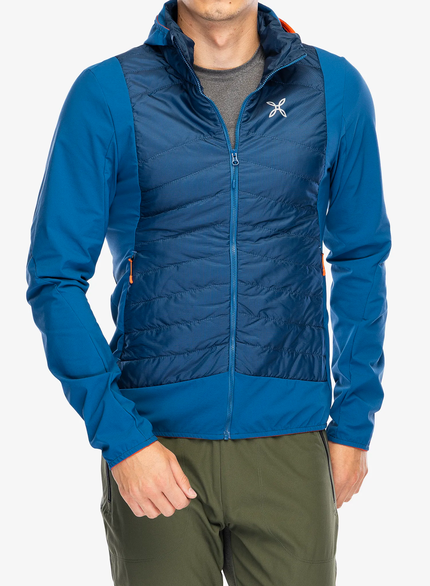 Hybridní bunda Montura Trace Hybrid Jacket - deep blue/orange