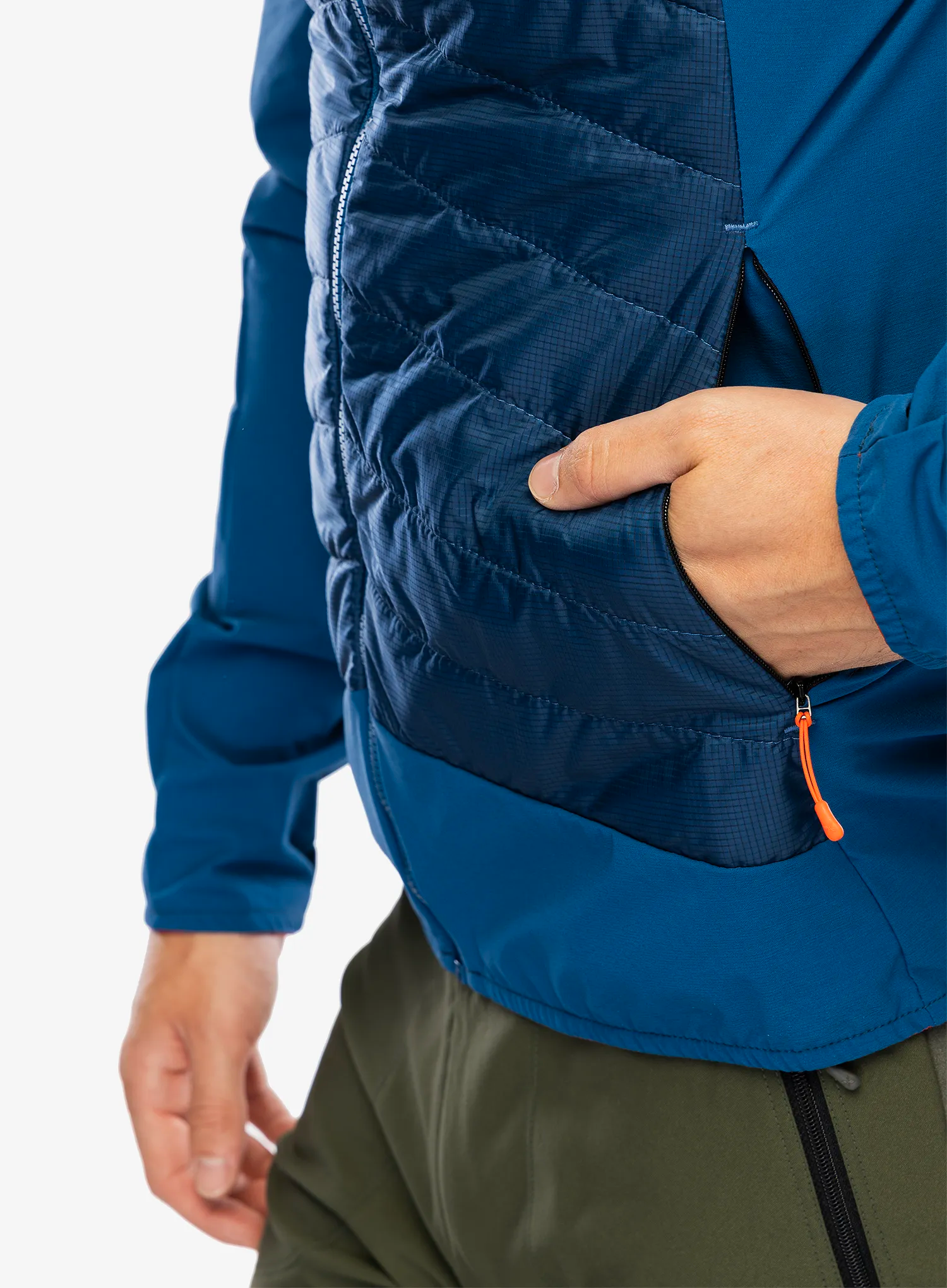 Hybridní bunda Montura Trace Hybrid Jacket - deep blue/orange