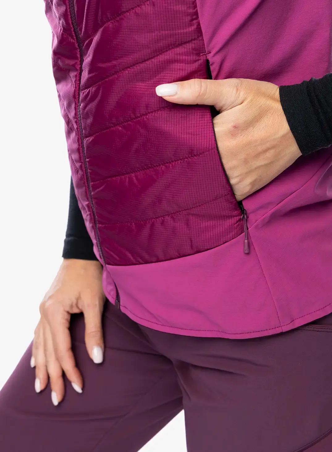 Vesta dámská Montura Trace Hybrid Vest - baton rouge/wine red