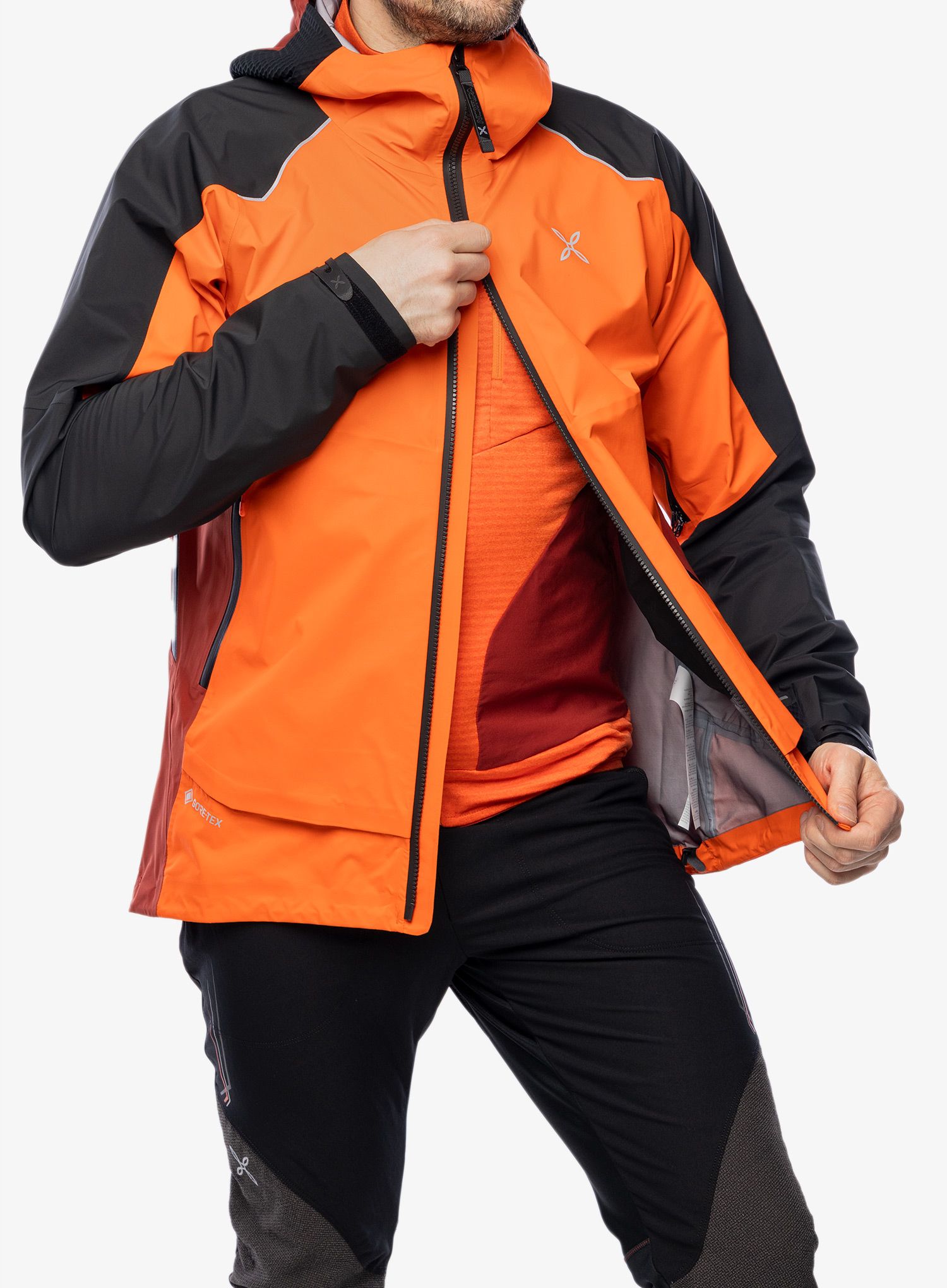 GORE TEX bunda Montura Tribute Jacket - bright orange/tobacco