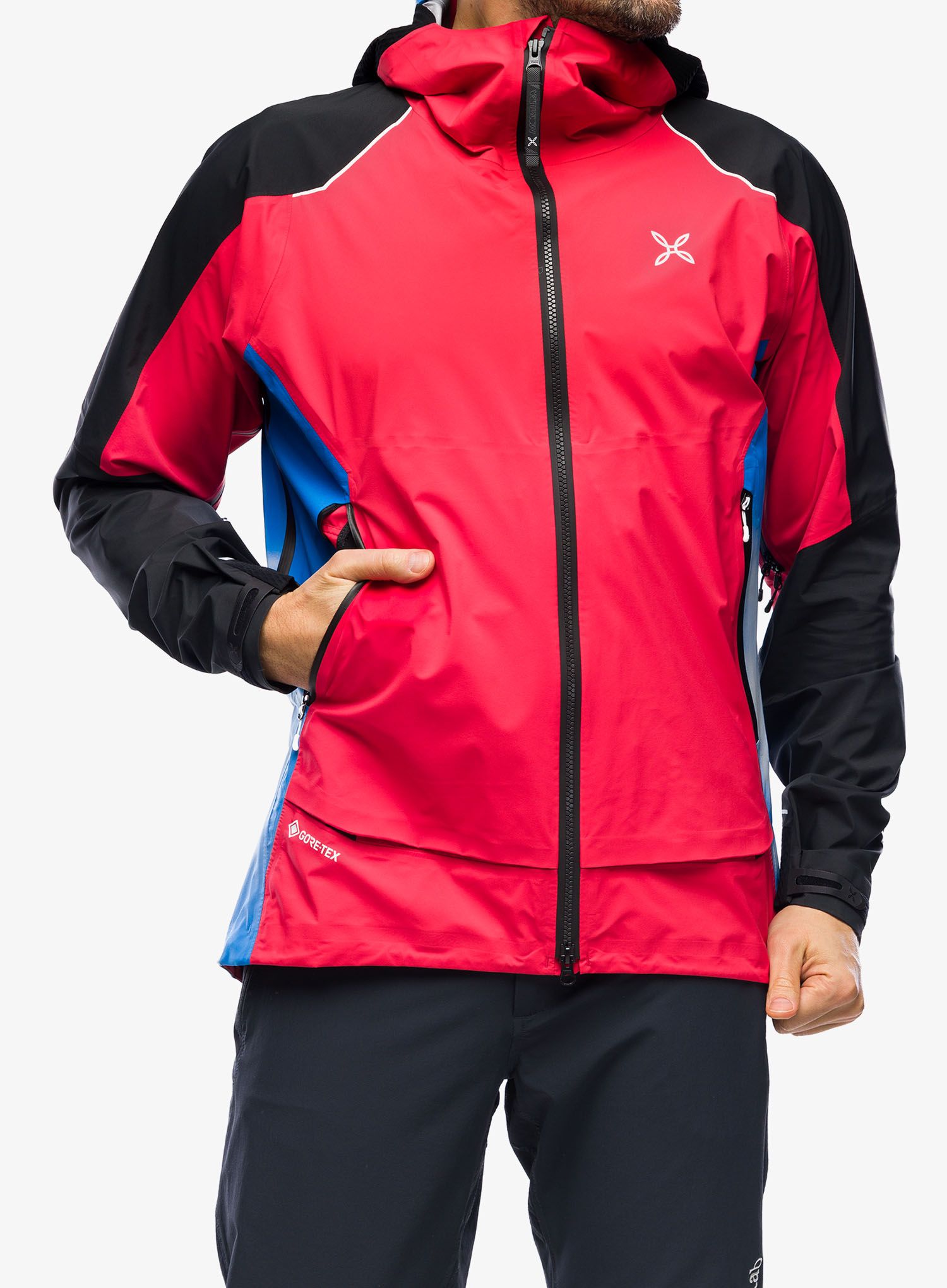 GORE TEX bunda Montura Tribute Jacket - power red/bright blue