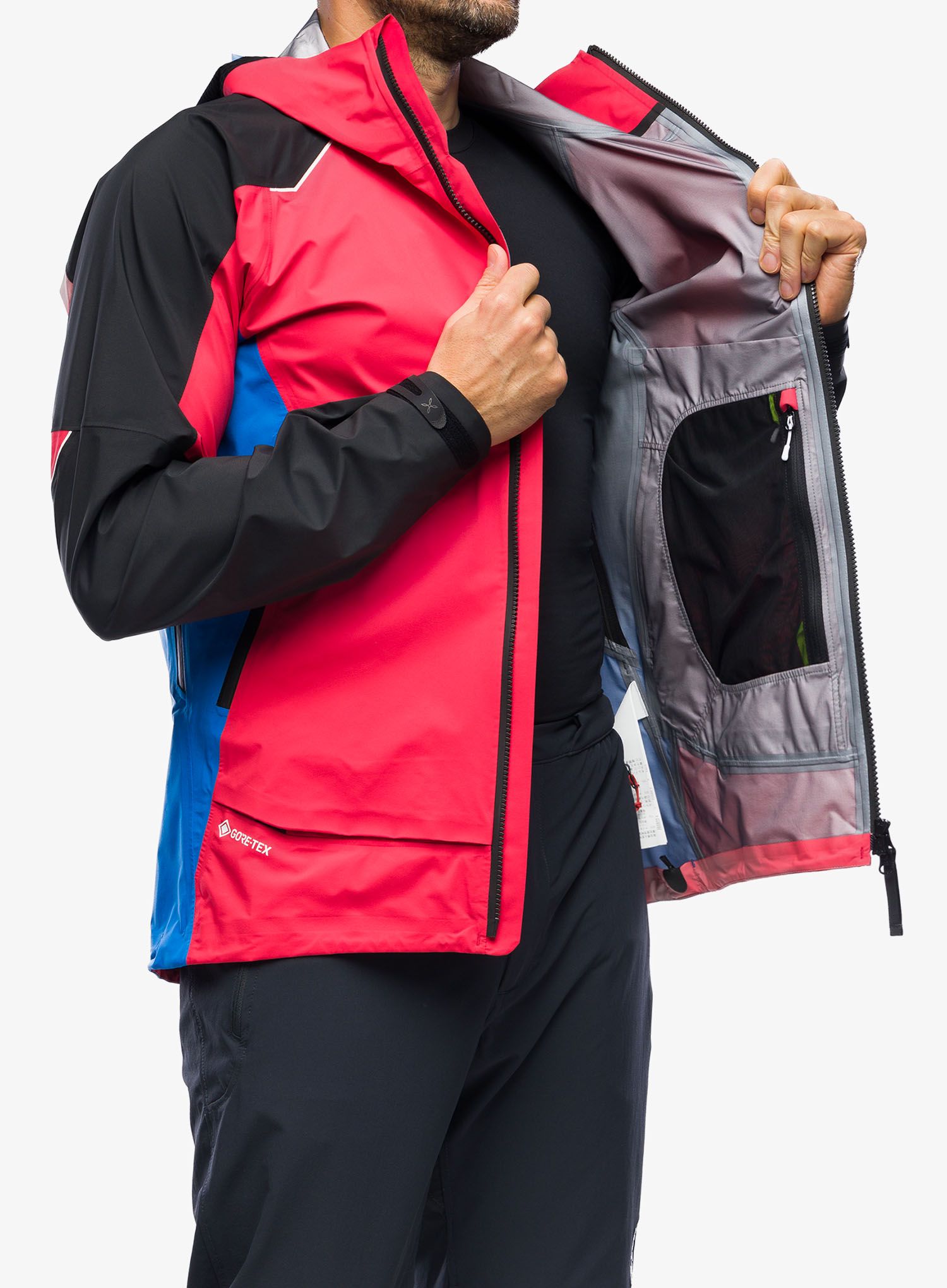 GORE TEX bunda Montura Tribute Jacket - power red/bright blue