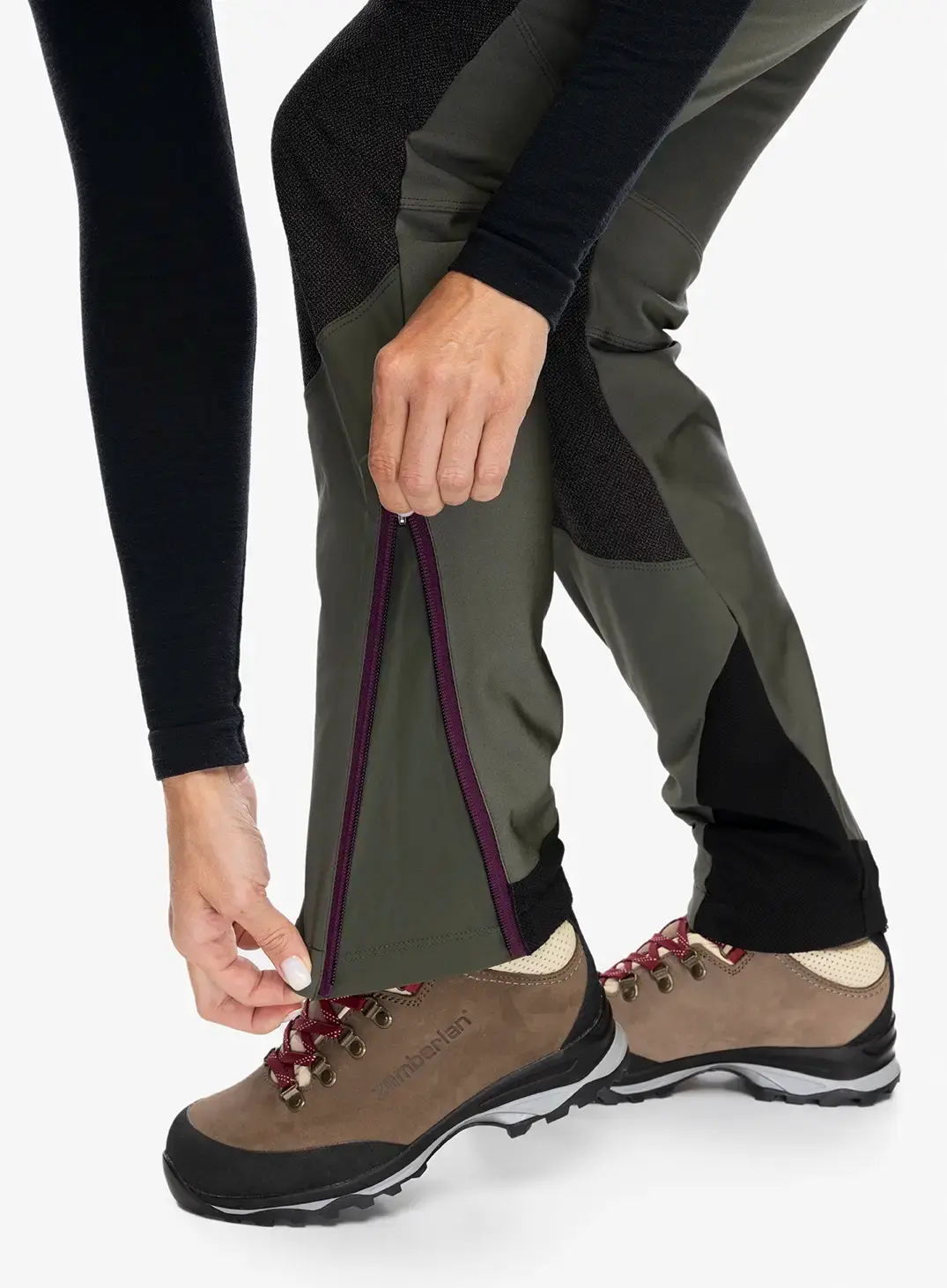 Trekové kalhoty dámské Montura Vertigo 2 Pants - sage green/wine red