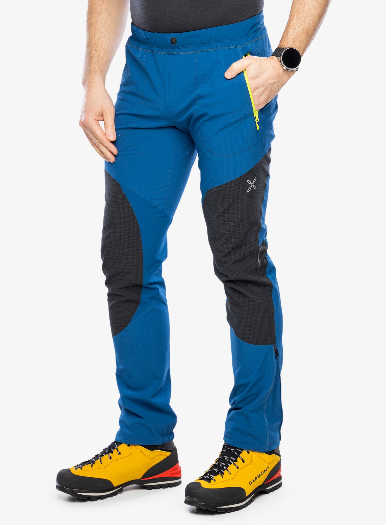 Lezecké kalhoty Montura Vertigo Tekno Pants - deep blue/lime green