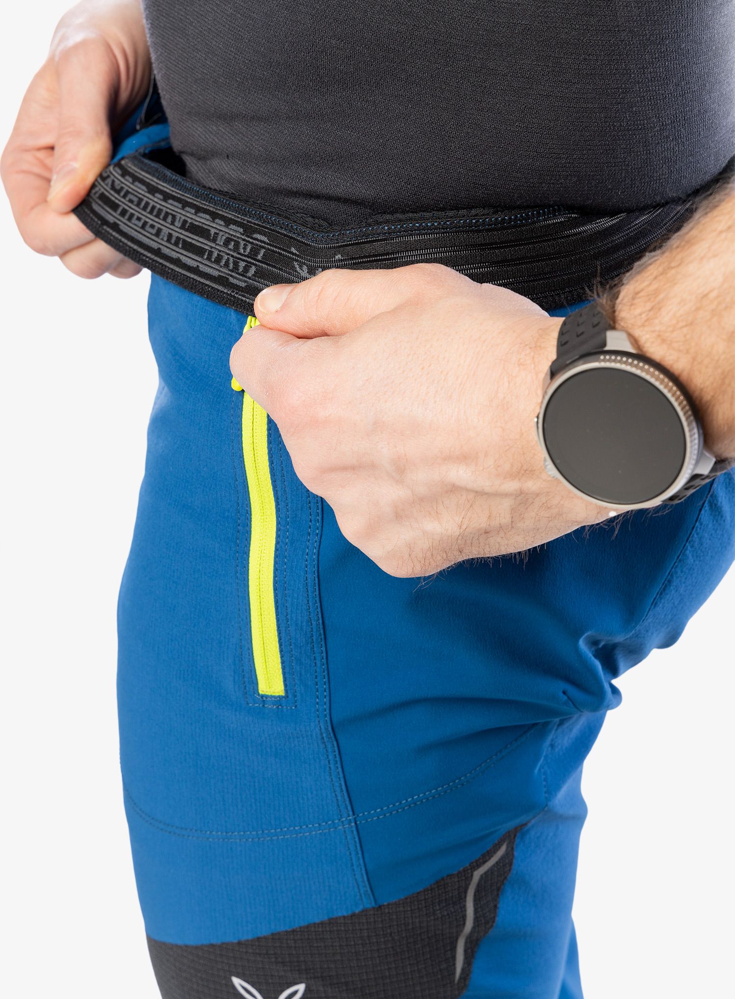 Lezecké kalhoty Montura Vertigo Tekno Pants - deep blue/lime green