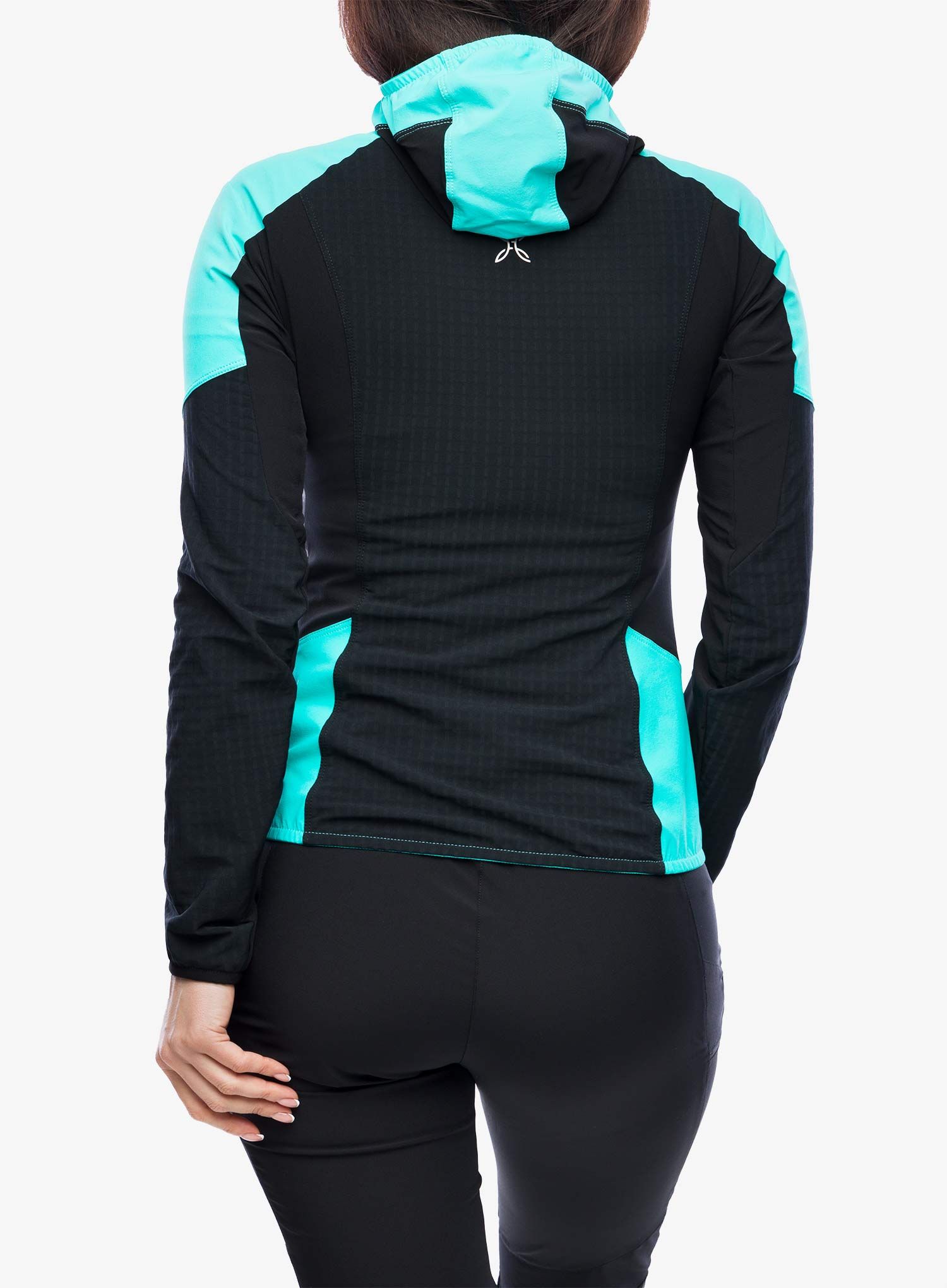 Softshellová bunda dámská Montura Wind Revolution Hoody Jacket - black/light blue