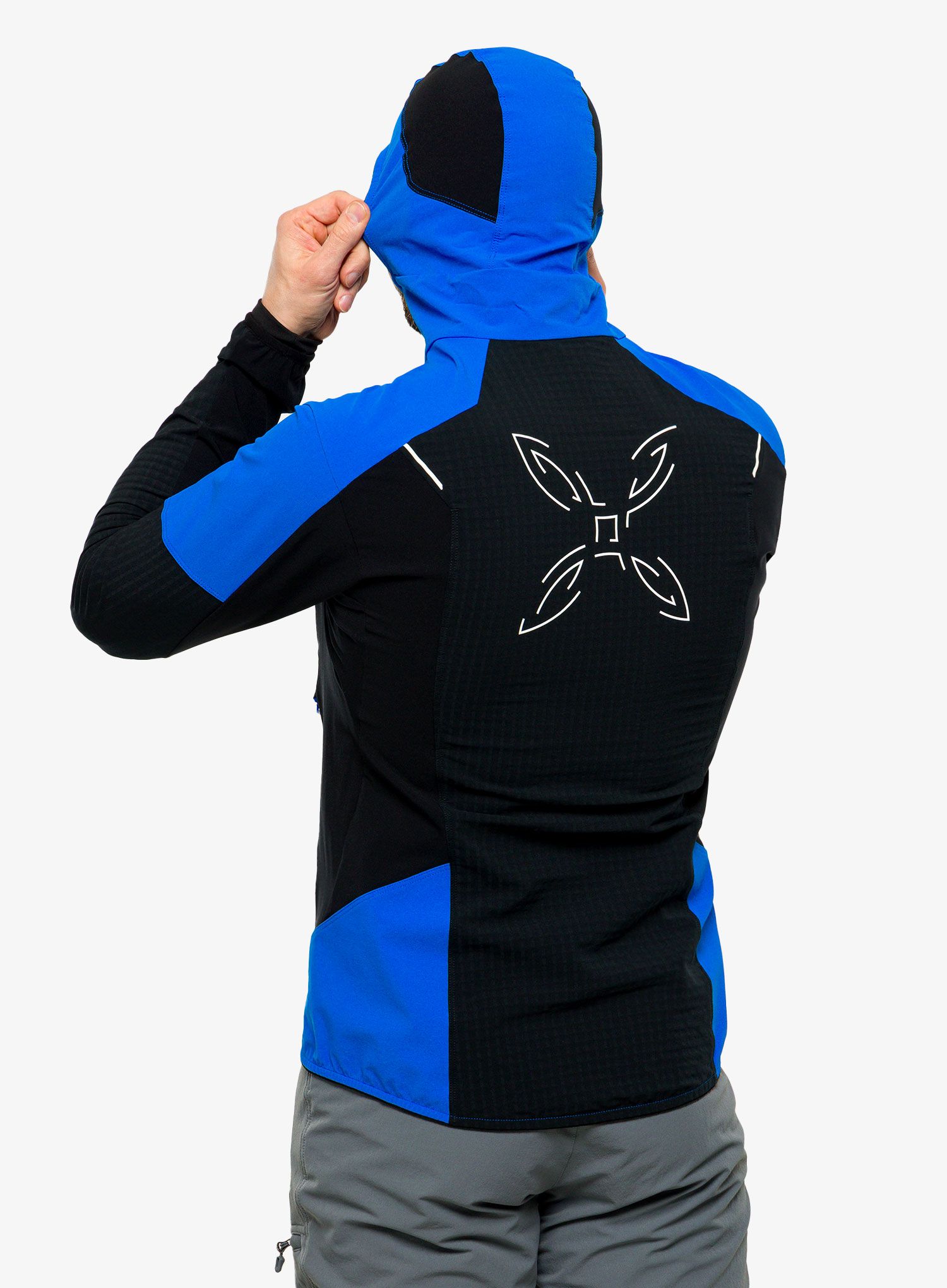 Softshellová bunda Montura Wind Revolution Hoody Jacket - nero/celeste