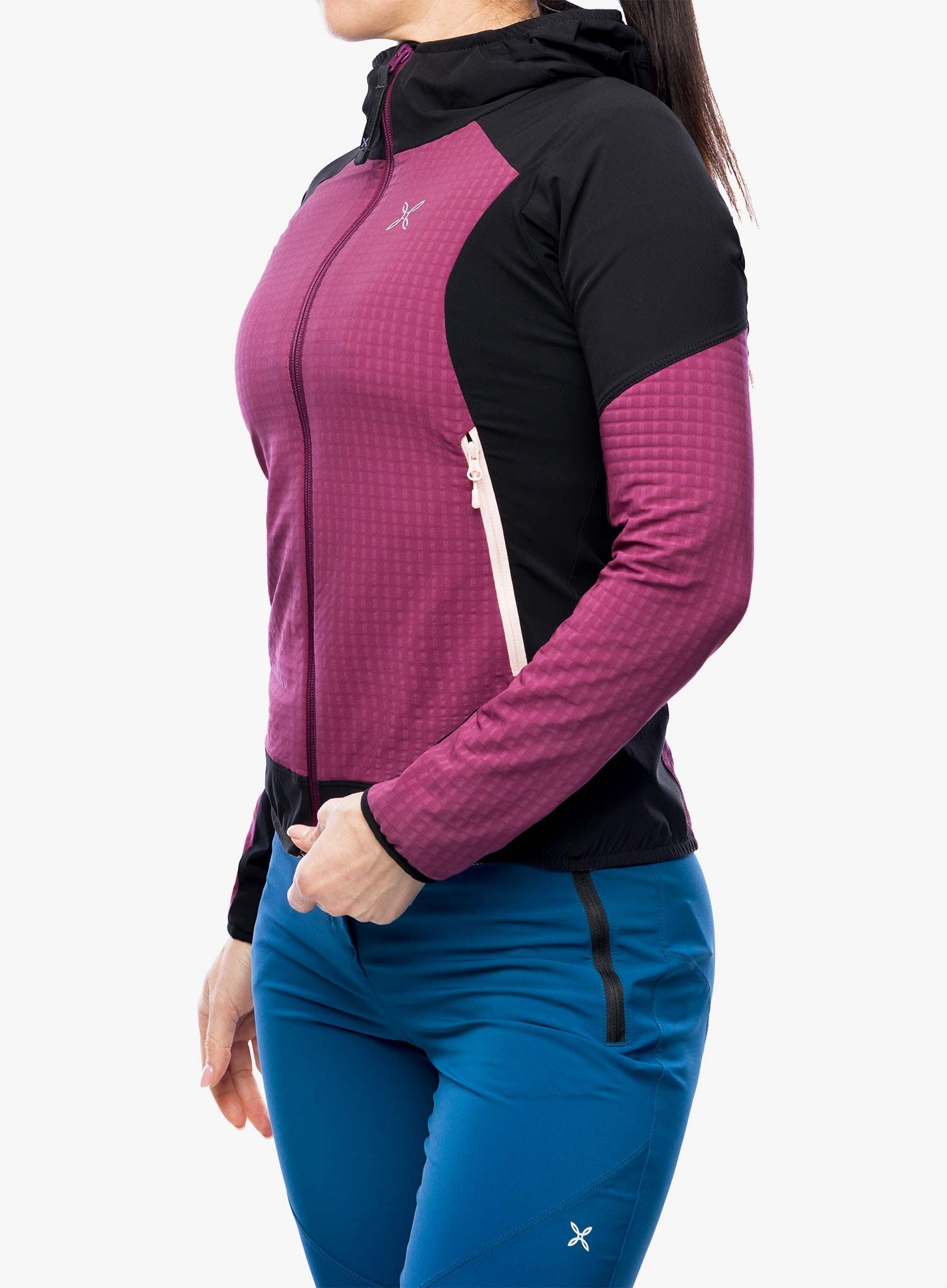 Softshellová bunda dámská Montura Wind Revolution Hoody Jacket - wine red/light rose
