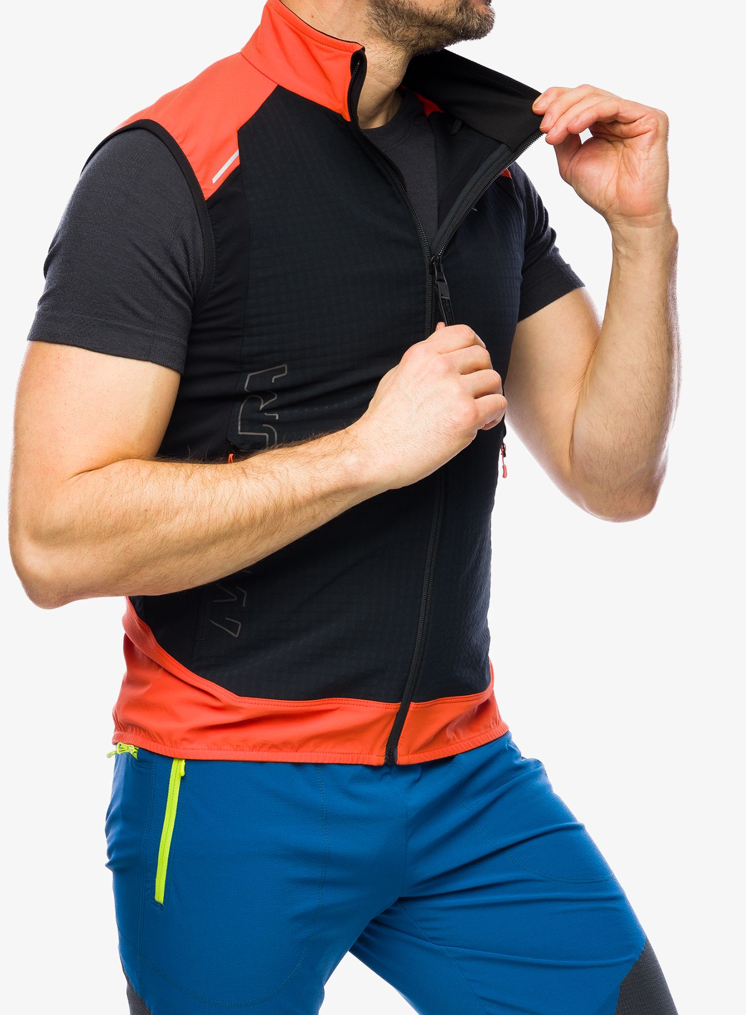 Vesta Montura Wind Revolution Vest - black/bright orange