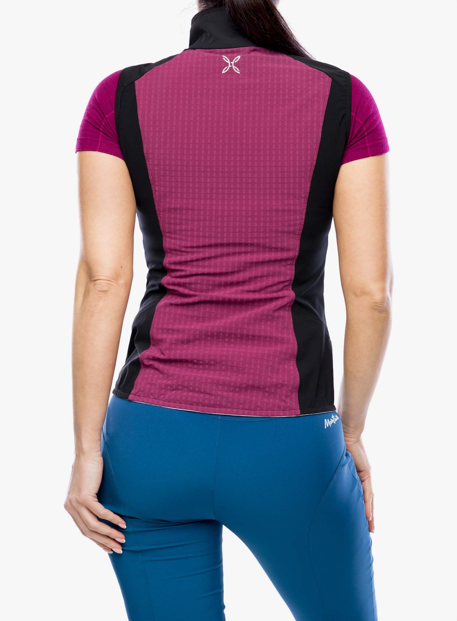 Vesta dámská Montura Wind Revolution Vest - wine red/light rose
