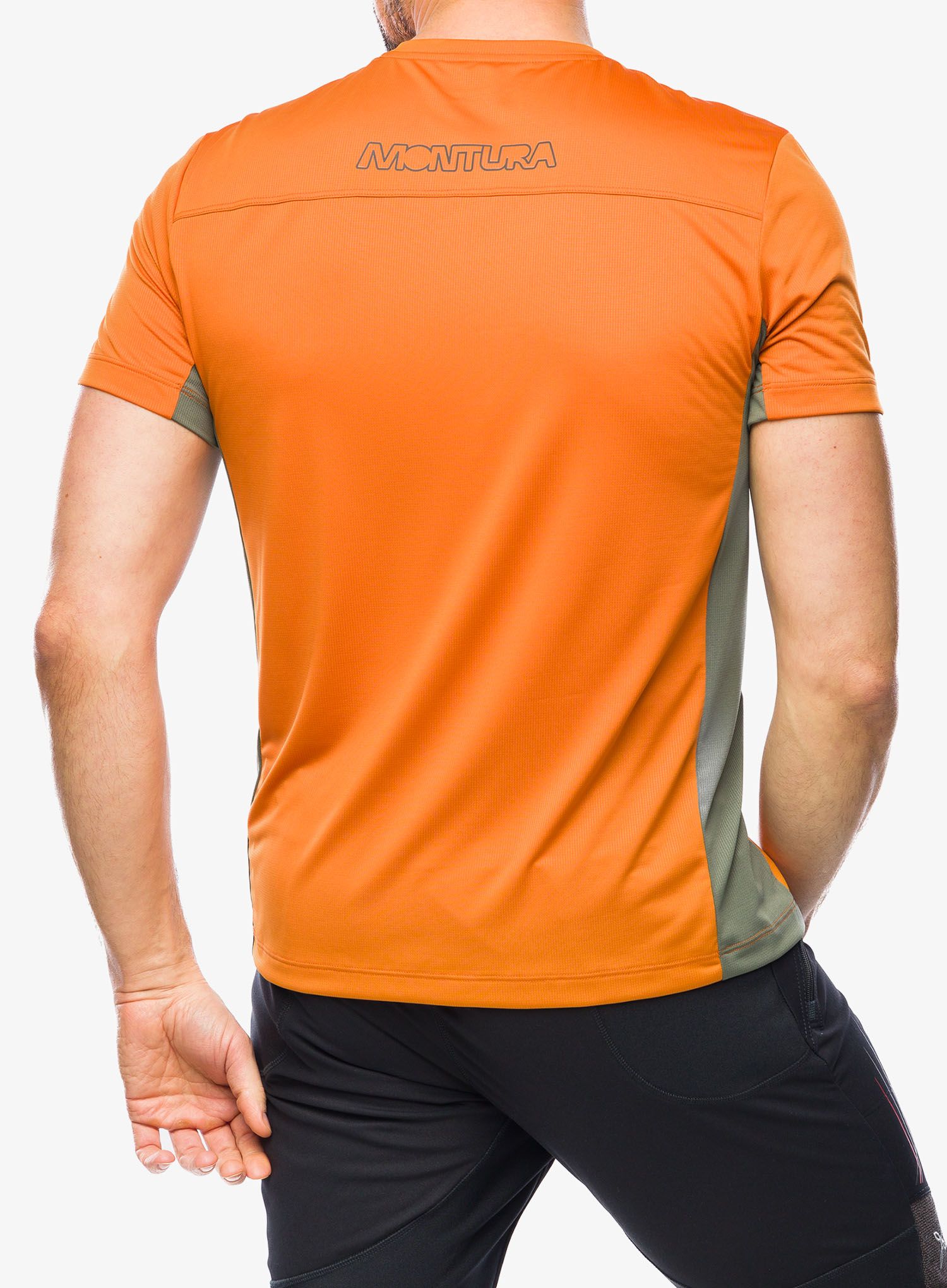 Tričko Montura World 2 T-Shirt - mandarine/sage green