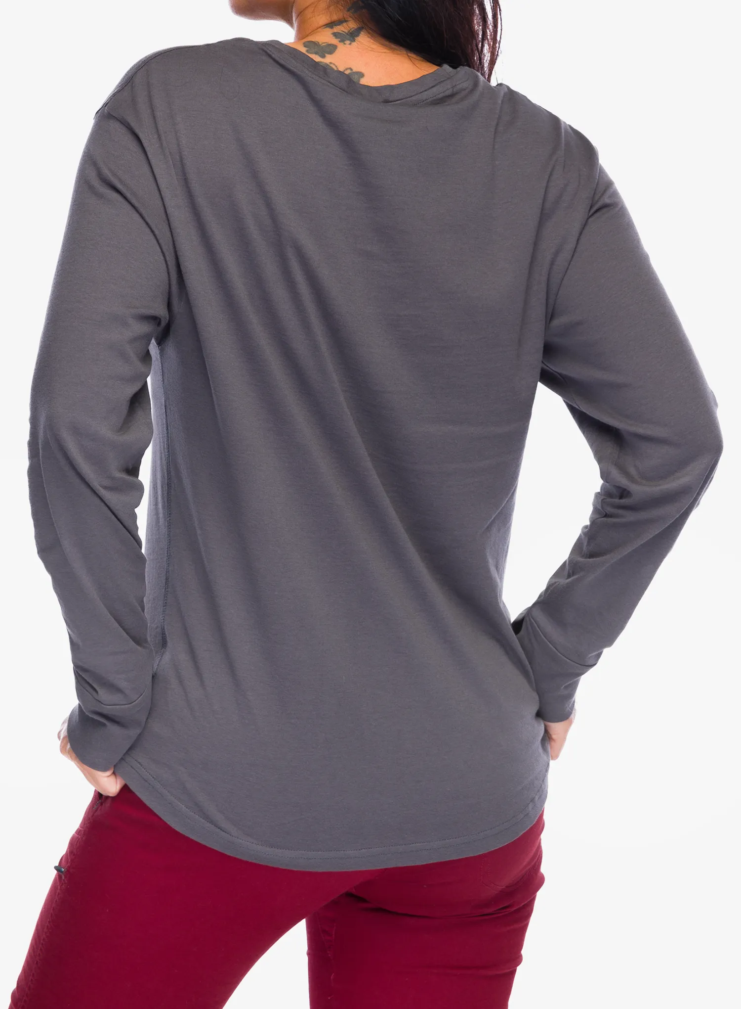 Dámské triko s dlouhým rukávem Moon Climbing Lyra Long Sleeve - granite