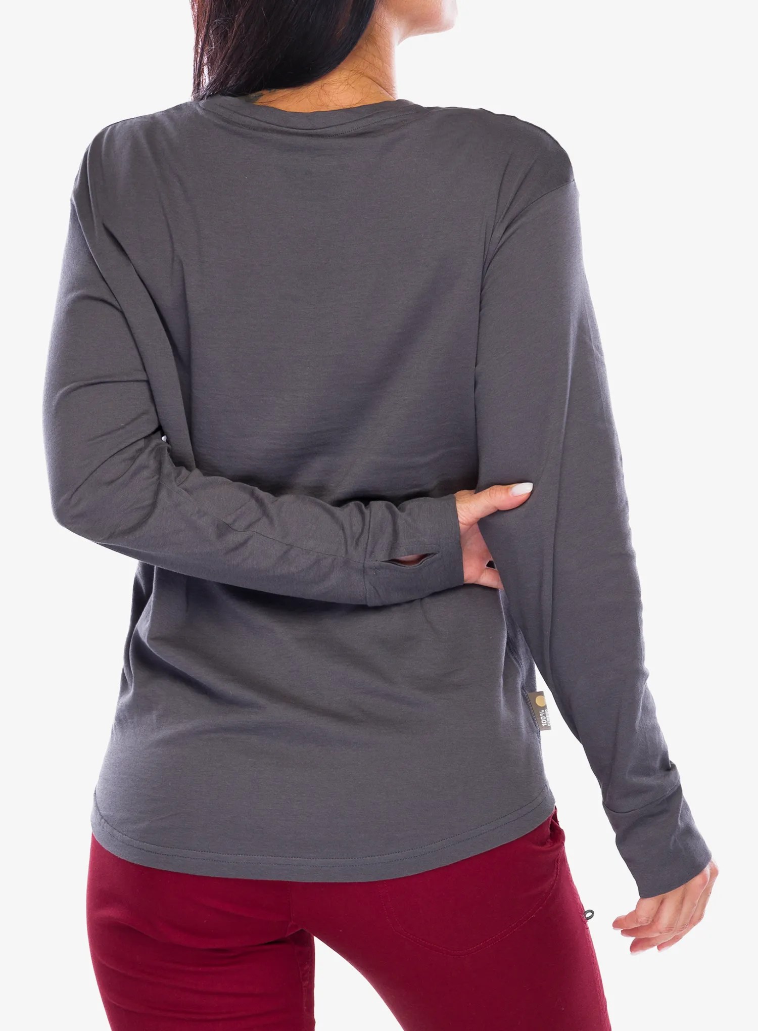 Dámské triko s dlouhým rukávem Moon Climbing Lyra Long Sleeve - granite
