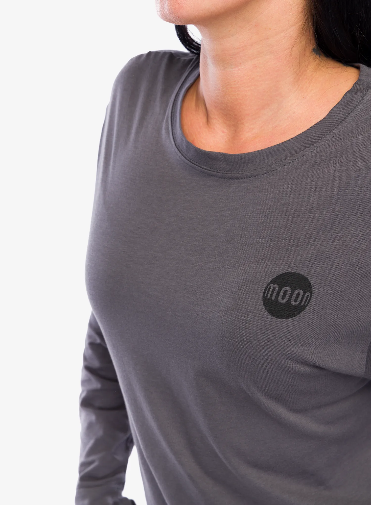 Dámské triko s dlouhým rukávem Moon Climbing Lyra Long Sleeve - granite