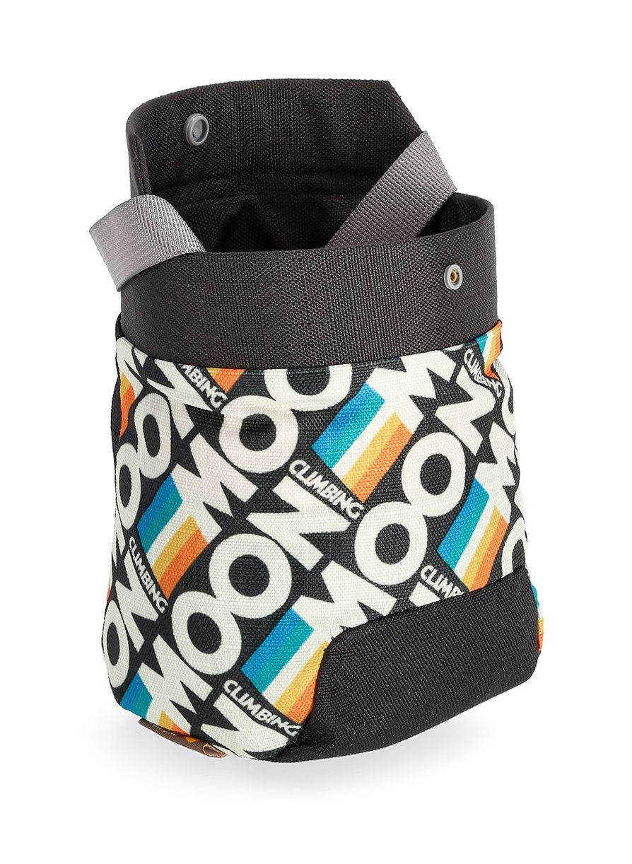 Pytlík na magnézium Moon Climbing Sport Chalk Bag - retro stripe black
