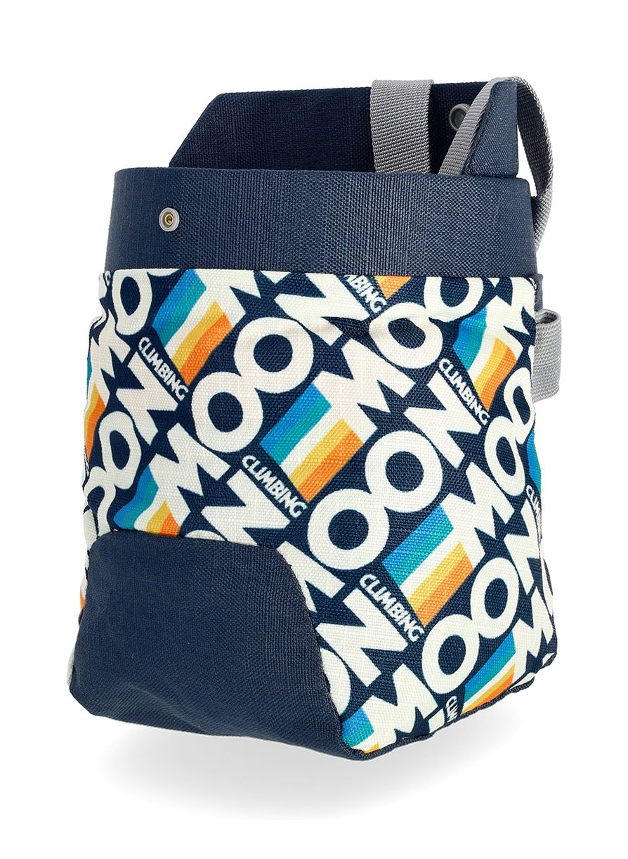 Pytlík na magnézium Moon Climbing Trad Chalk Bag - retro stripe indigo