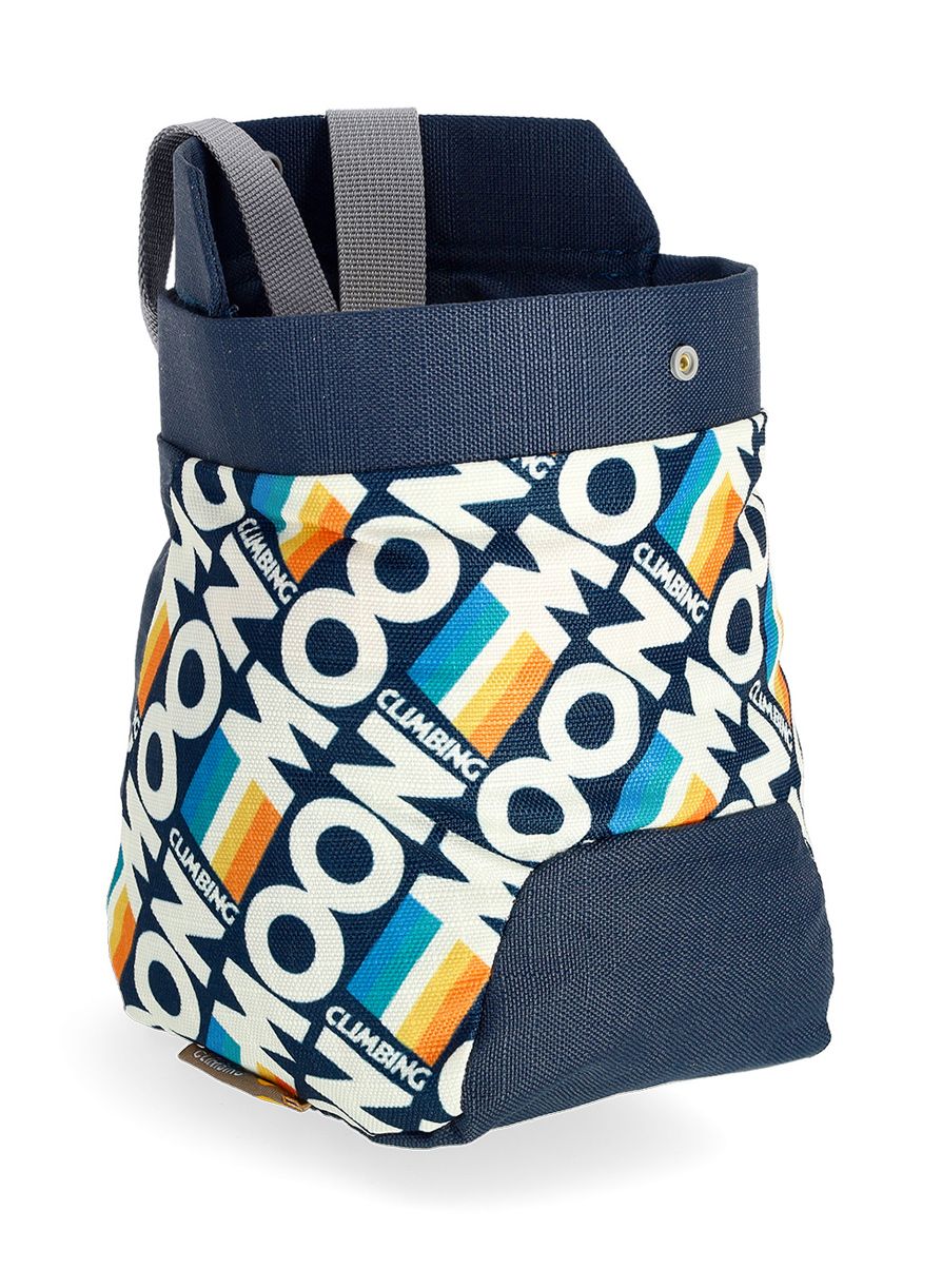 Pytlík na magnézium Moon Climbing Trad Chalk Bag - retro stripe indigo
