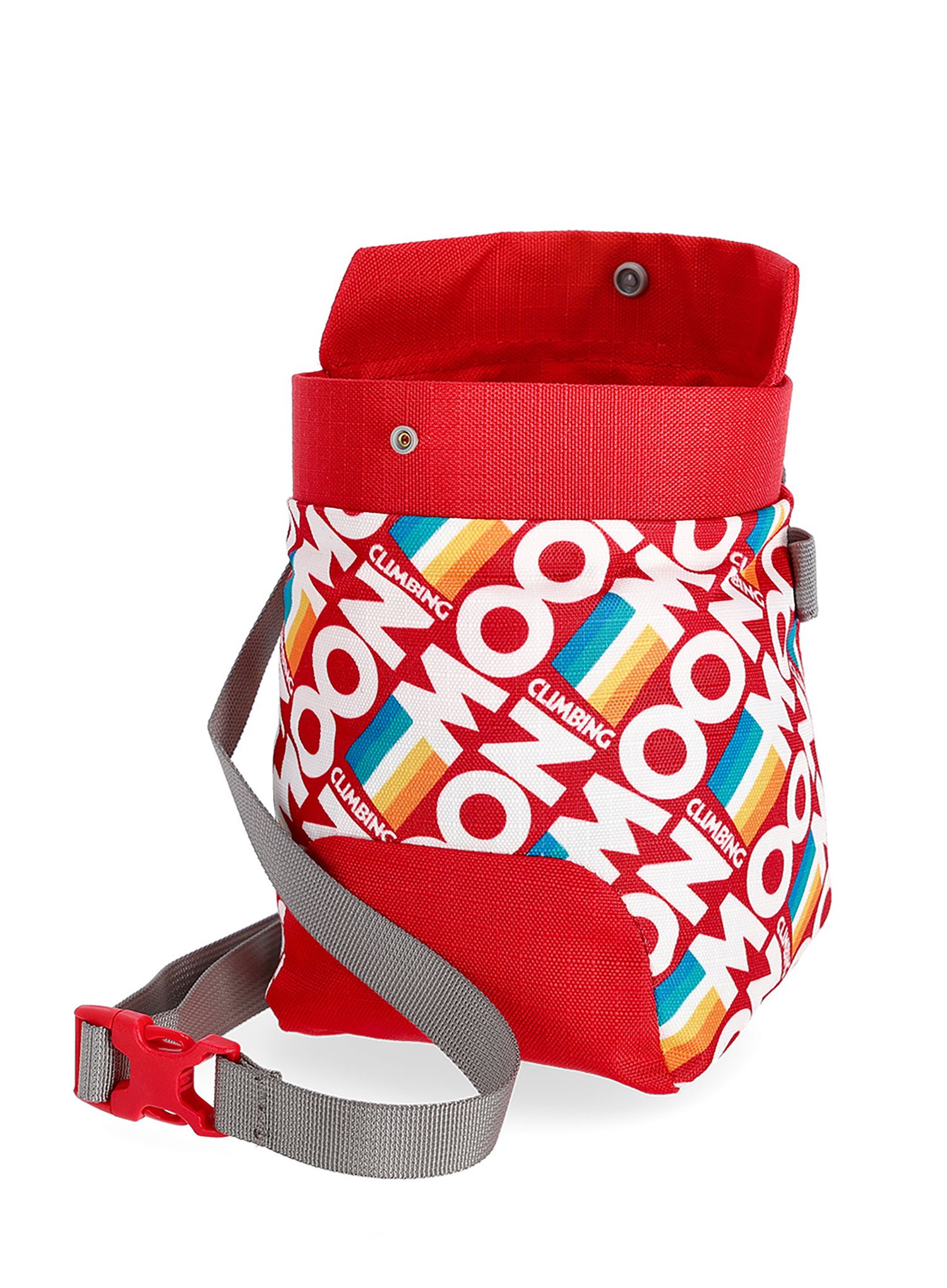 Pytlík na magnézium Moon Climbing Trad Chalk Bag - retro stripe true red