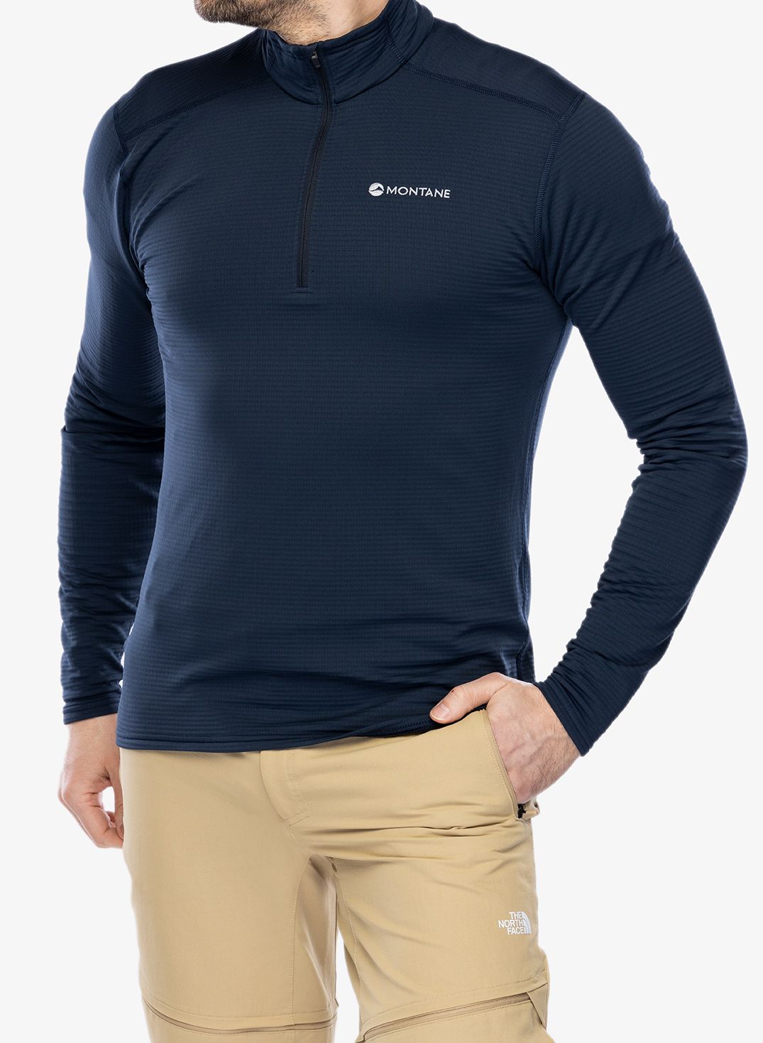 Mikina se zipem Montane Protium Lite Pull-On - eclipse blue