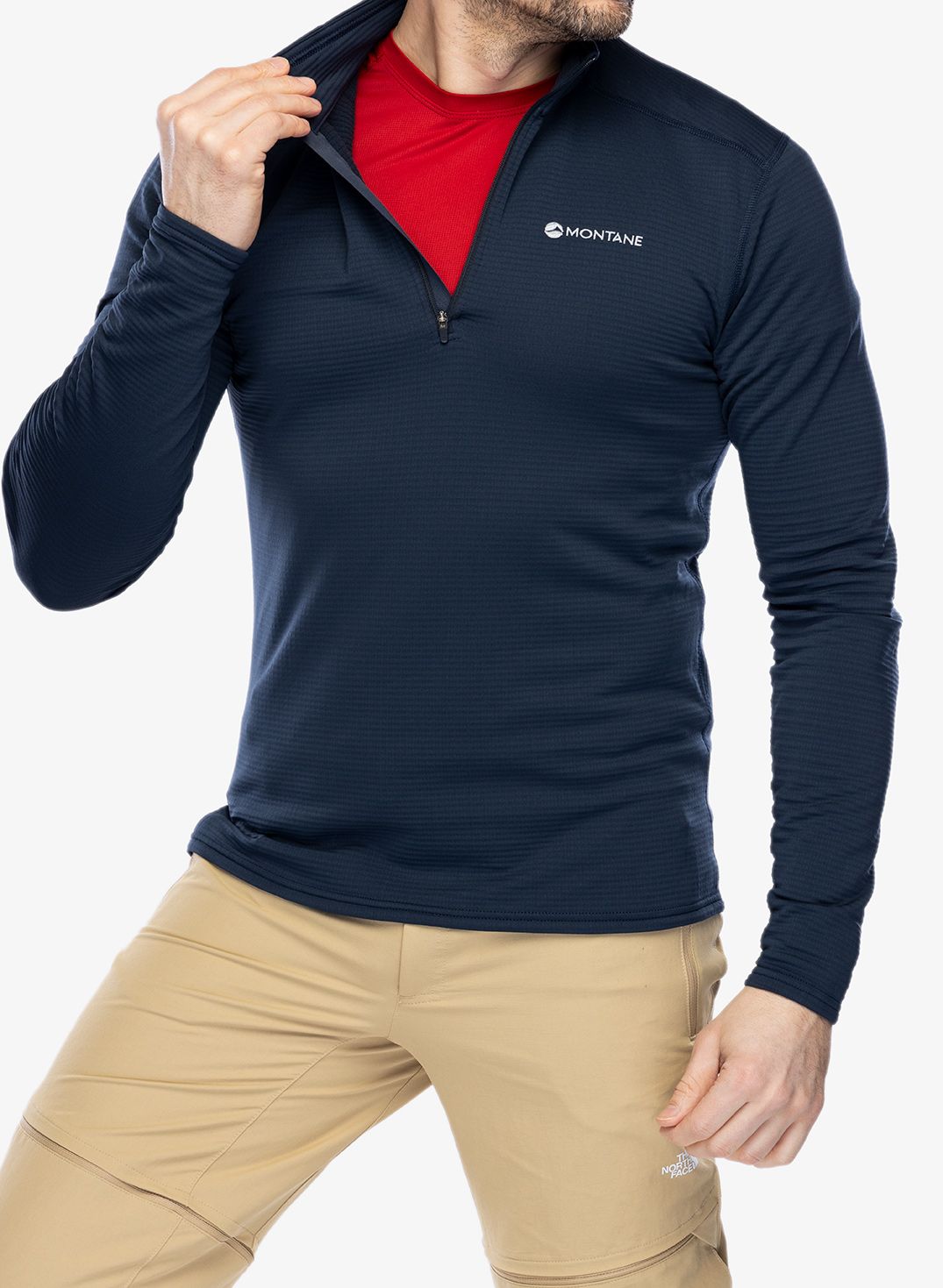 Mikina se zipem Montane Protium Lite Pull-On - eclipse blue