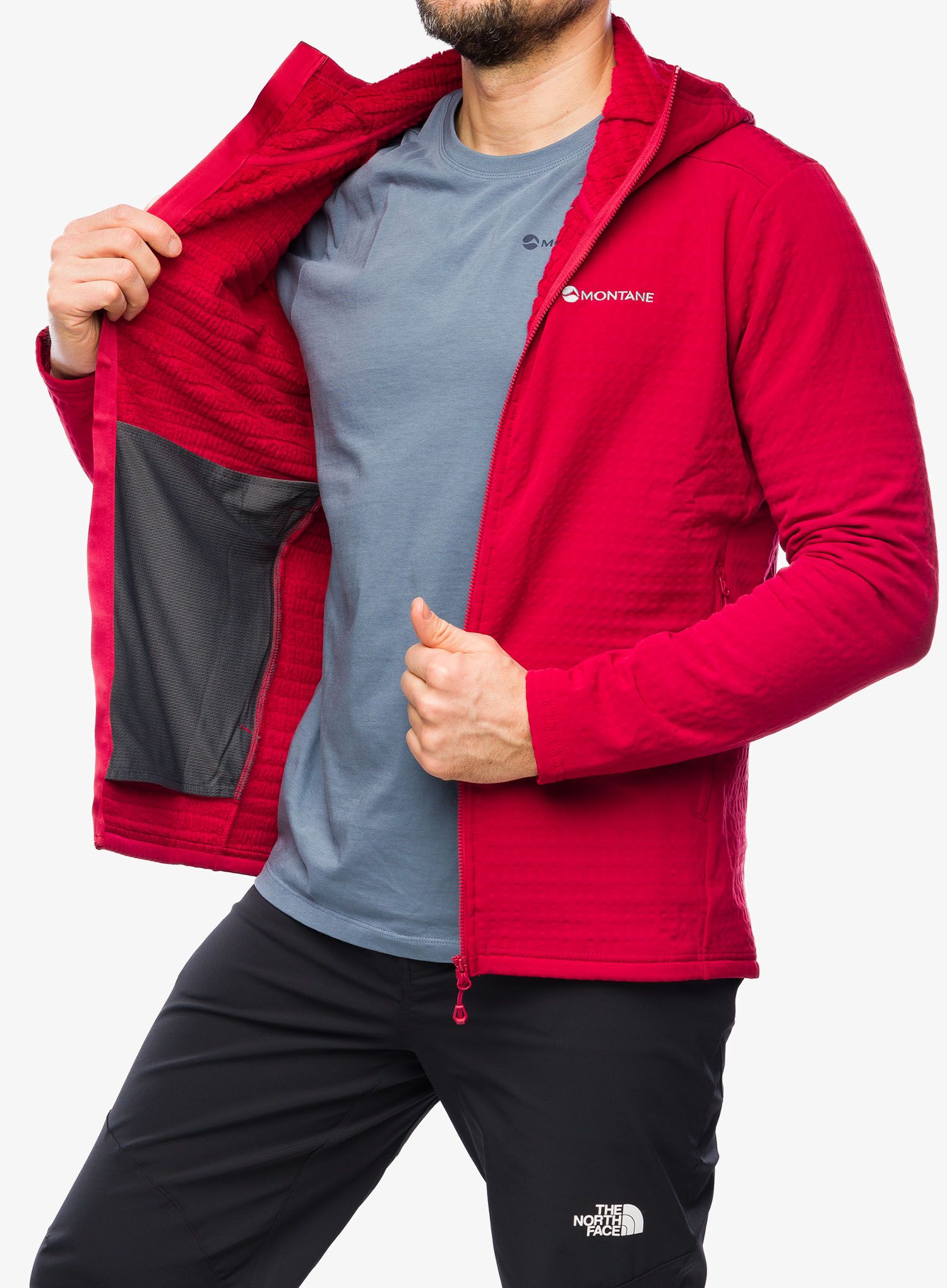 Mikina s kapucí Montane Protium Xt Hoodie - acer red