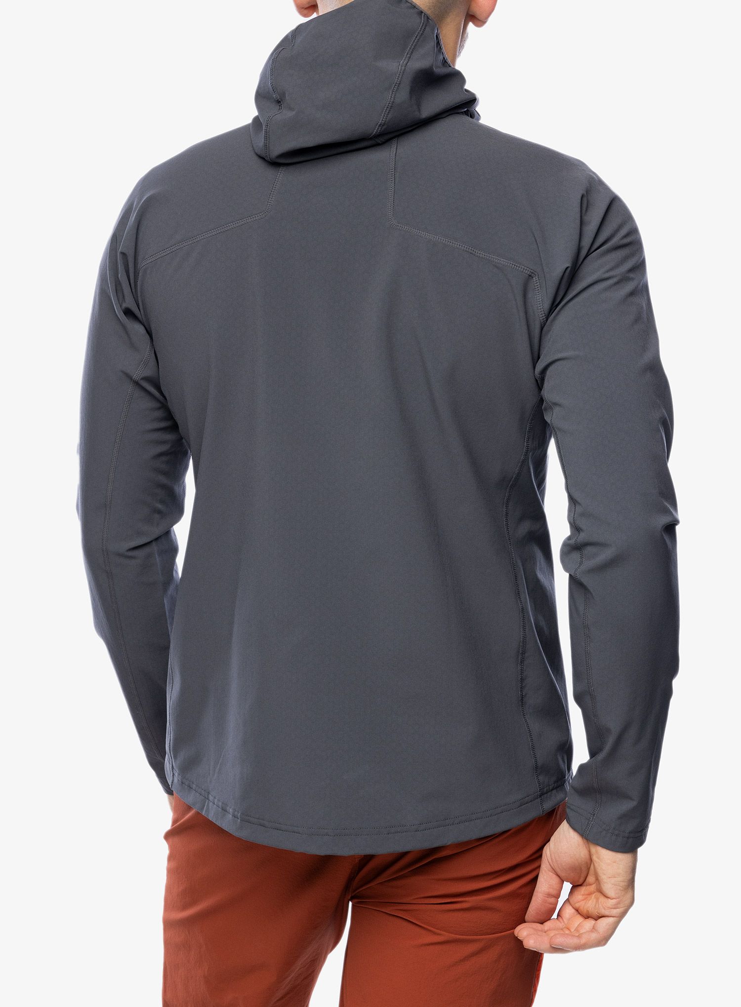 Rozepínací mikina Mountain Equipment Arrow Hooded Jacket - anvil grey/redrock