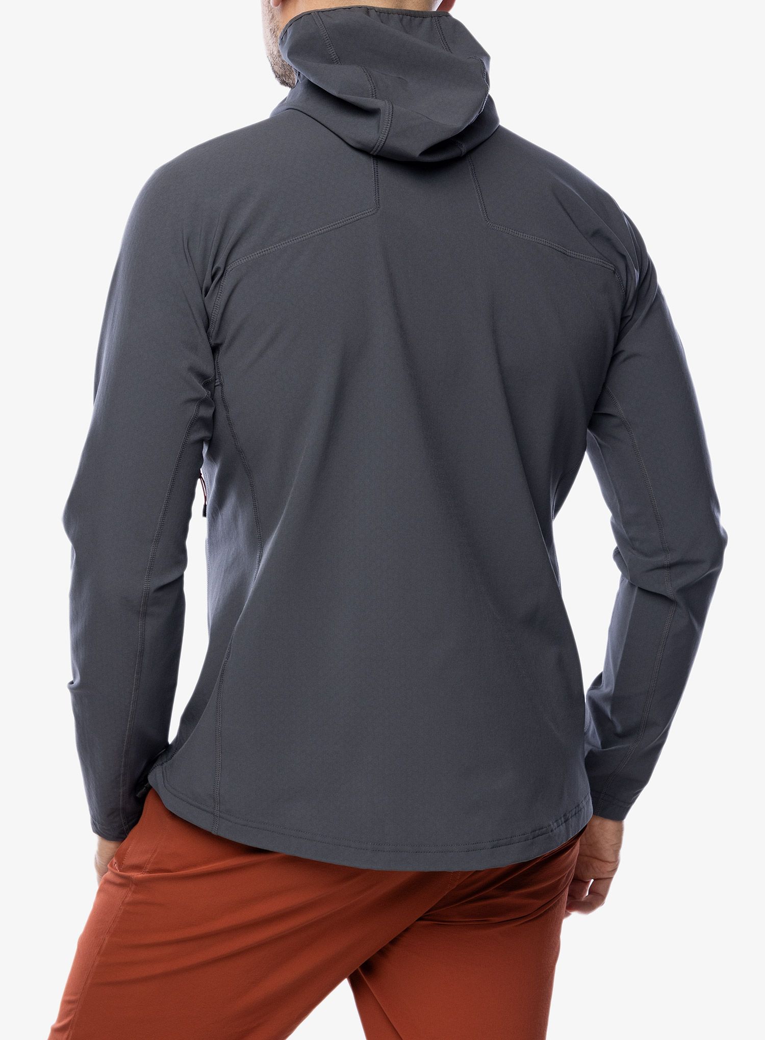 Rozepínací mikina Mountain Equipment Arrow Hooded Jacket - anvil grey/redrock