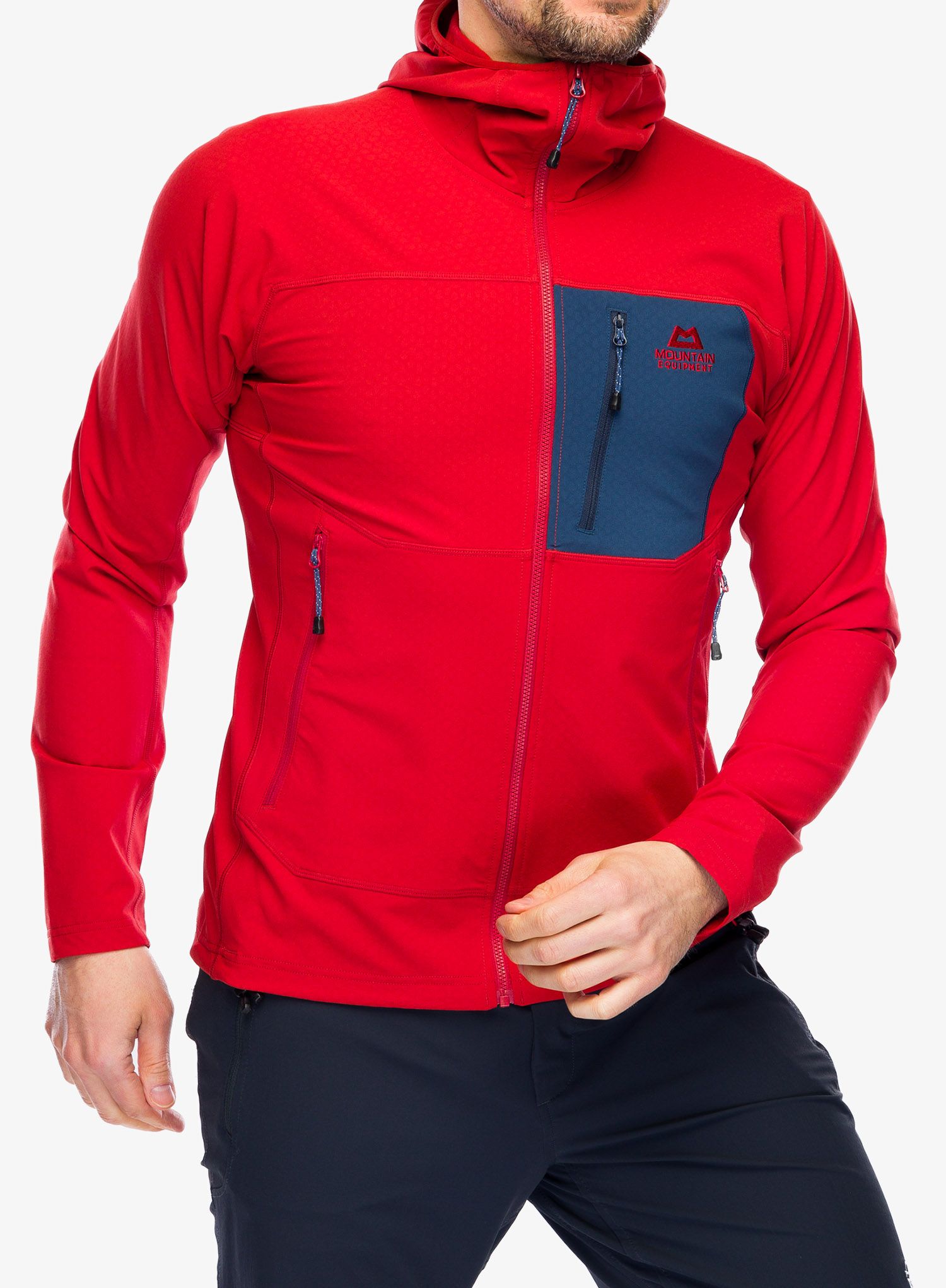 Outdoorova mikina Mountain Equipment Arrow Hooded Jacket - redrock/dusk