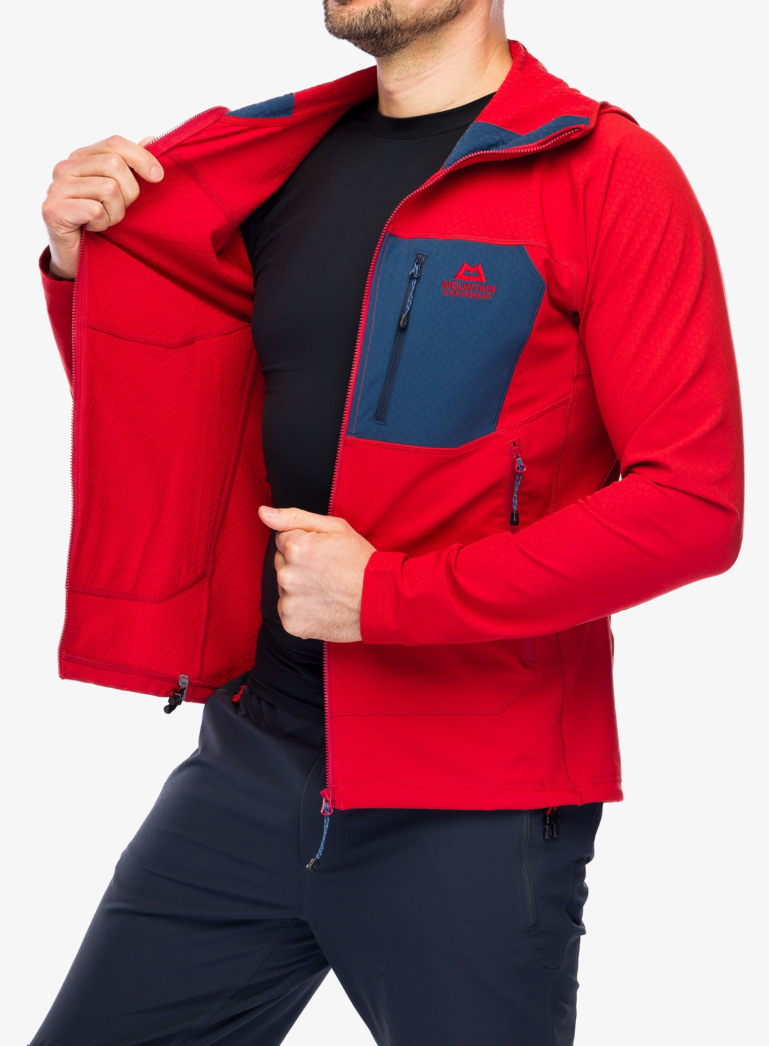 Outdoorova mikina Mountain Equipment Arrow Hooded Jacket - redrock/dusk