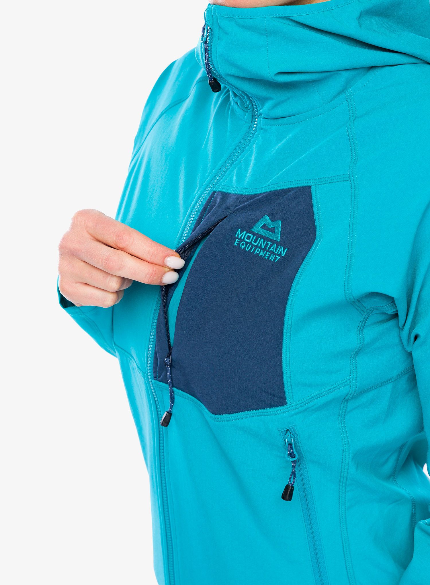 Dámská mikina s kapucí Mountain Equipment Arrow Hooded Jacket - topaz/dusk
