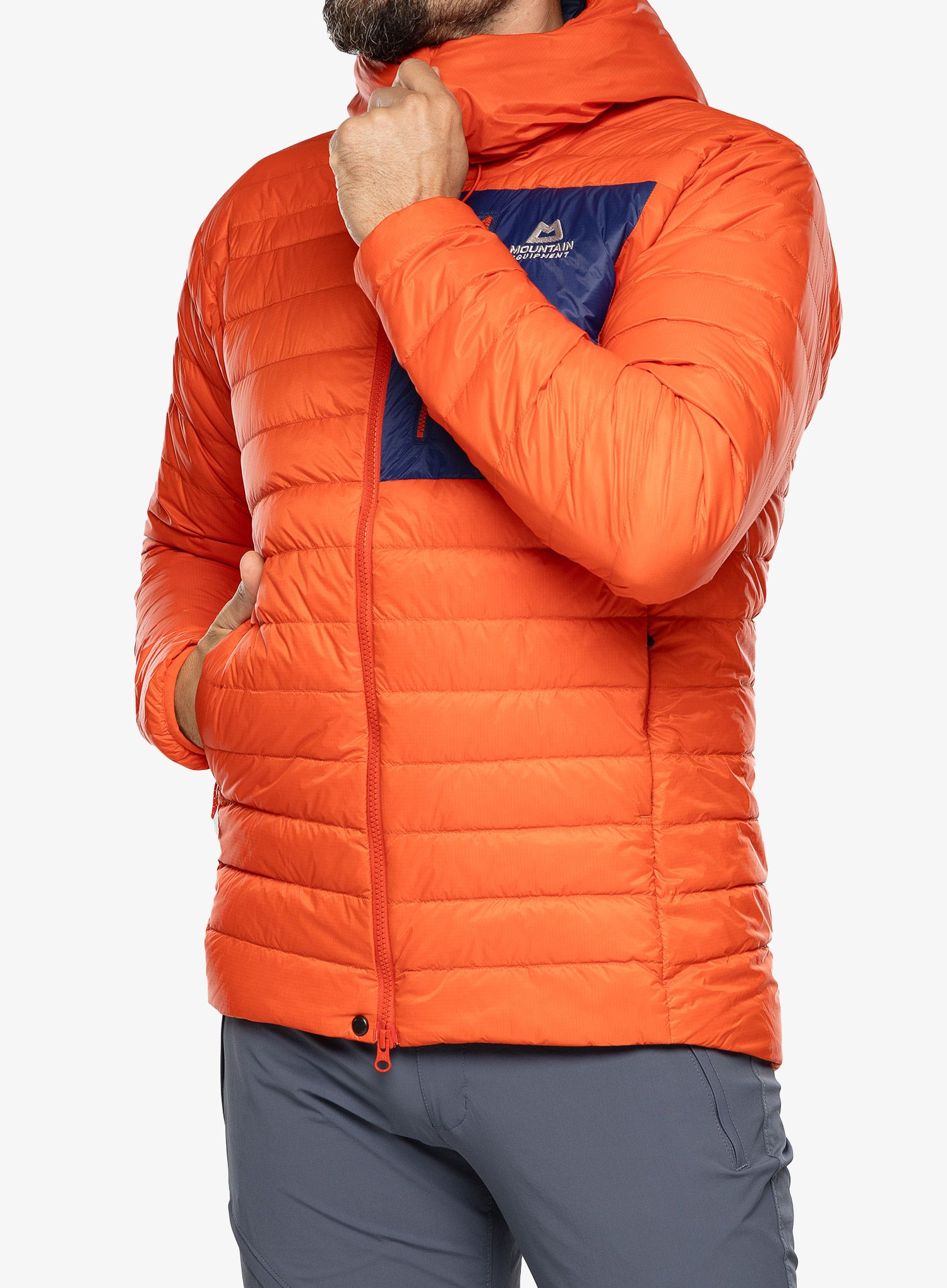 Péřová bunda Mountain Equipment Baltoro Jacket - medieval/magma