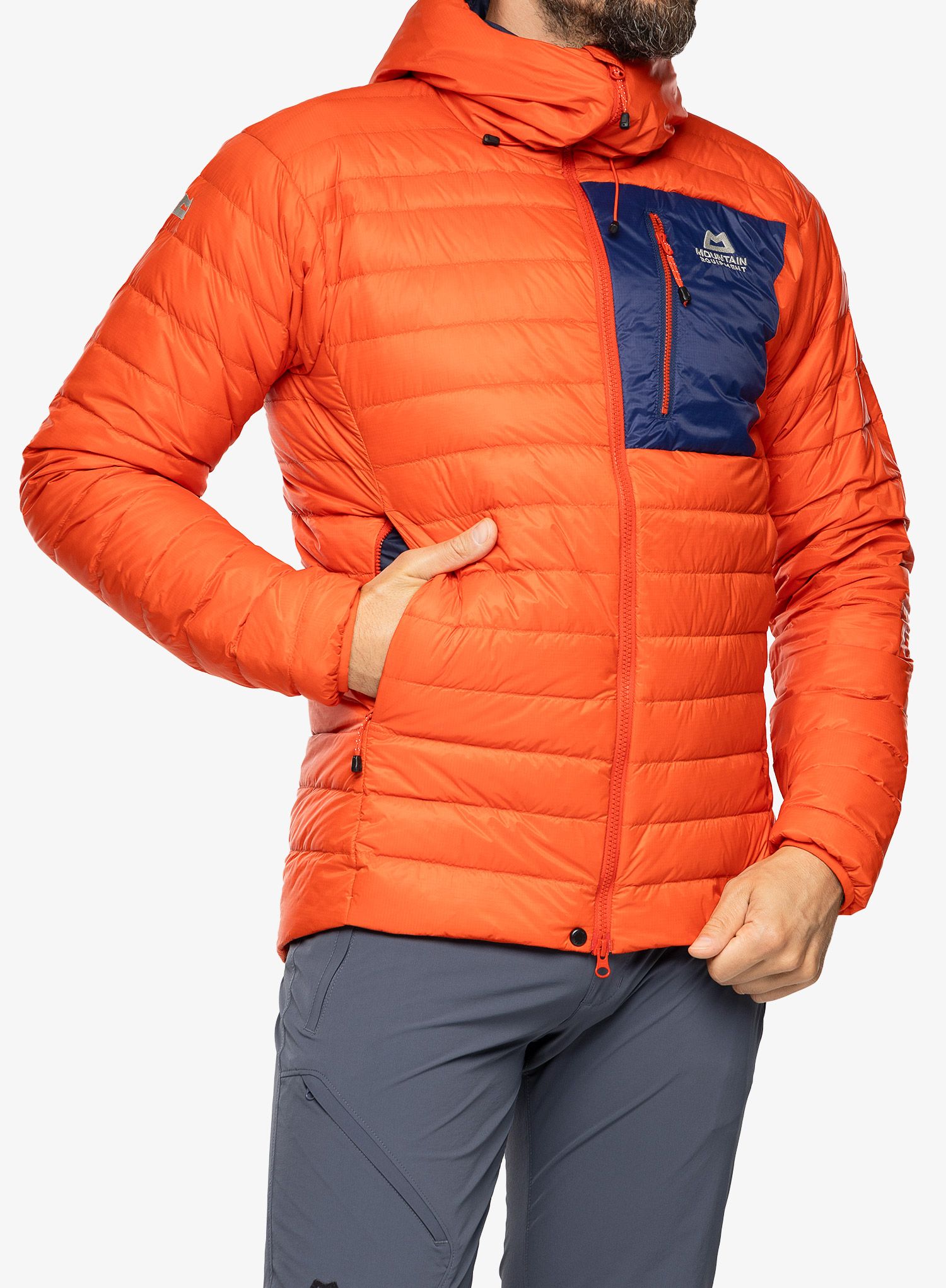 Péřová bunda Mountain Equipment Baltoro Jacket - medieval/magma