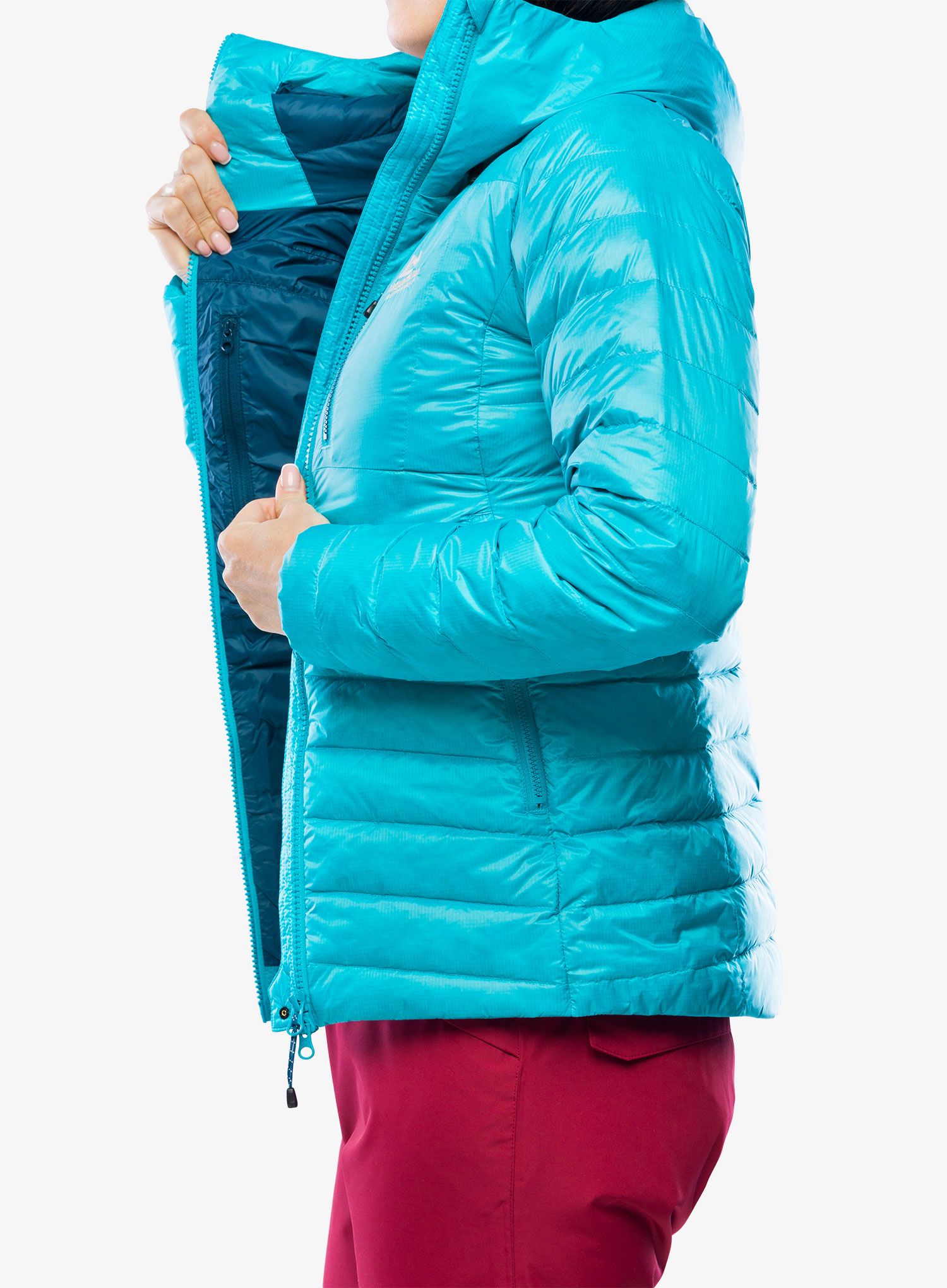 Dámská péřová bunda Mountain Equipment Baltoro Jacket - topaz