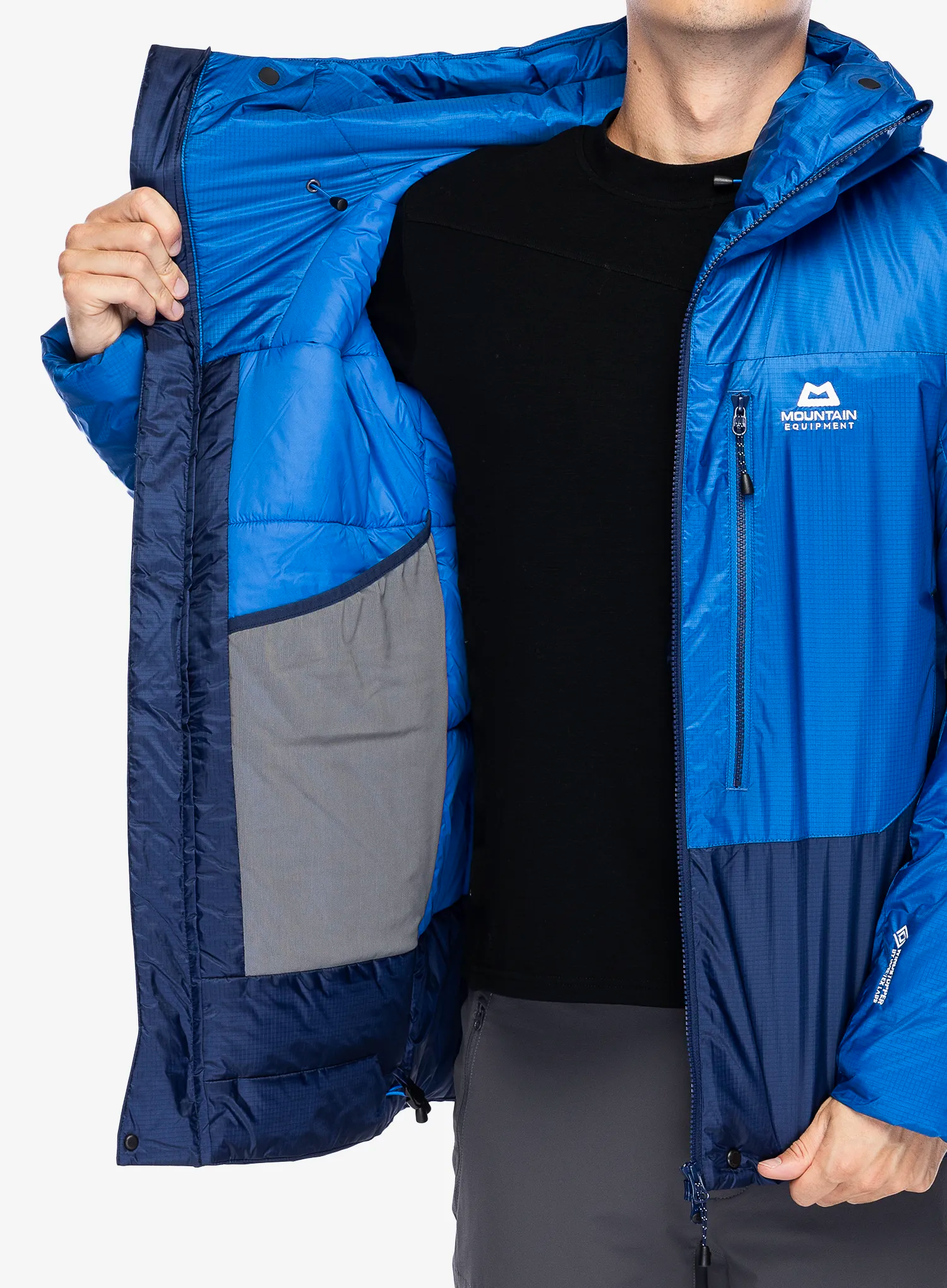 Zateplená bunda Mountain Equipment Citadel Jacket - medieval/lapis blue