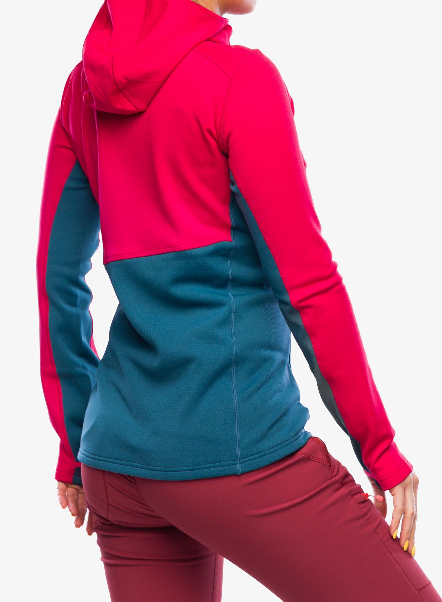 Fleece mikina dámská Mountain Equipment Durian Hooded Jacket - capsicum/majolica