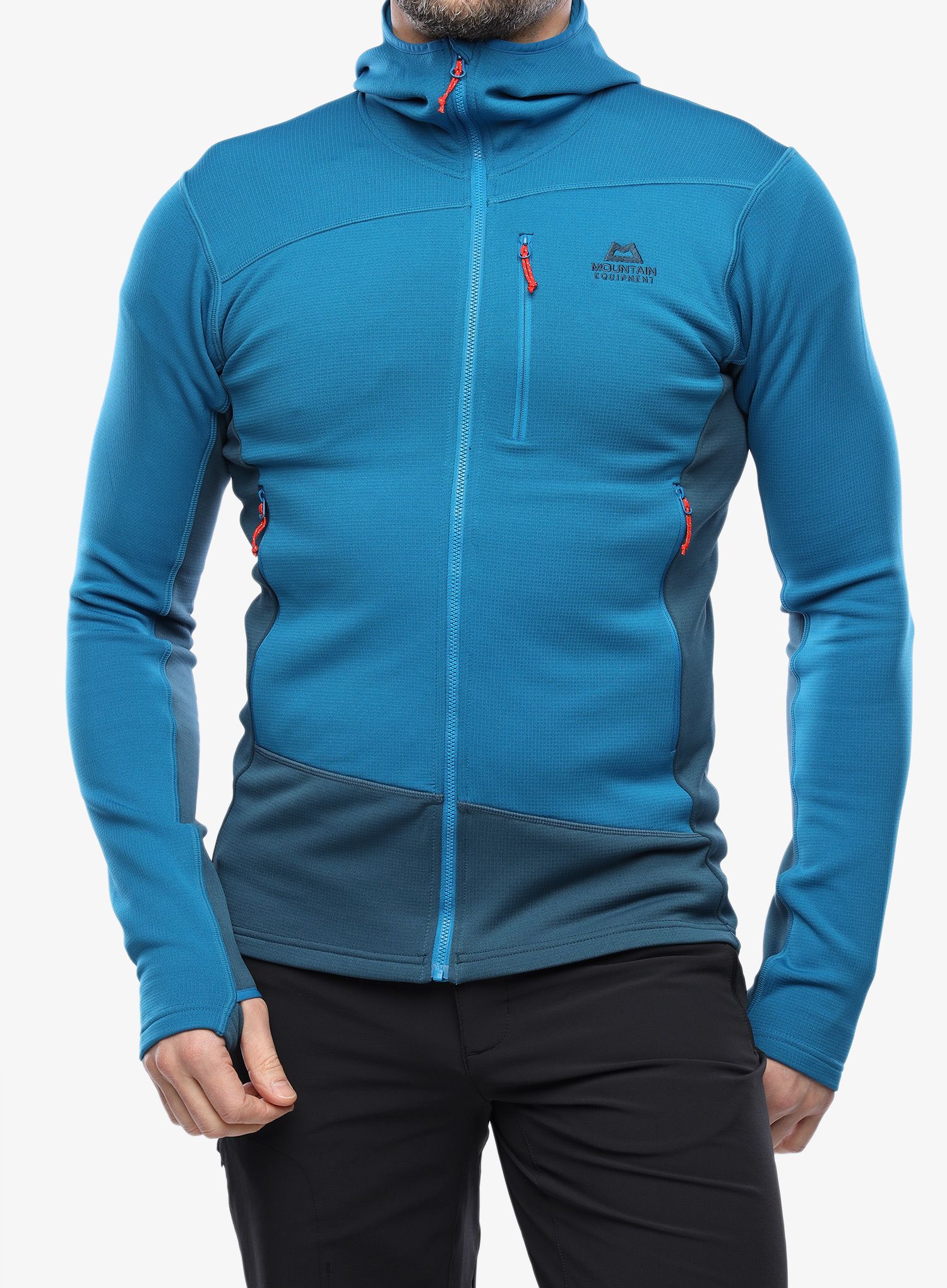 Fleece mikina Mountain Equipment Durian Hooded Jacket - mykonos blue/majolica blue