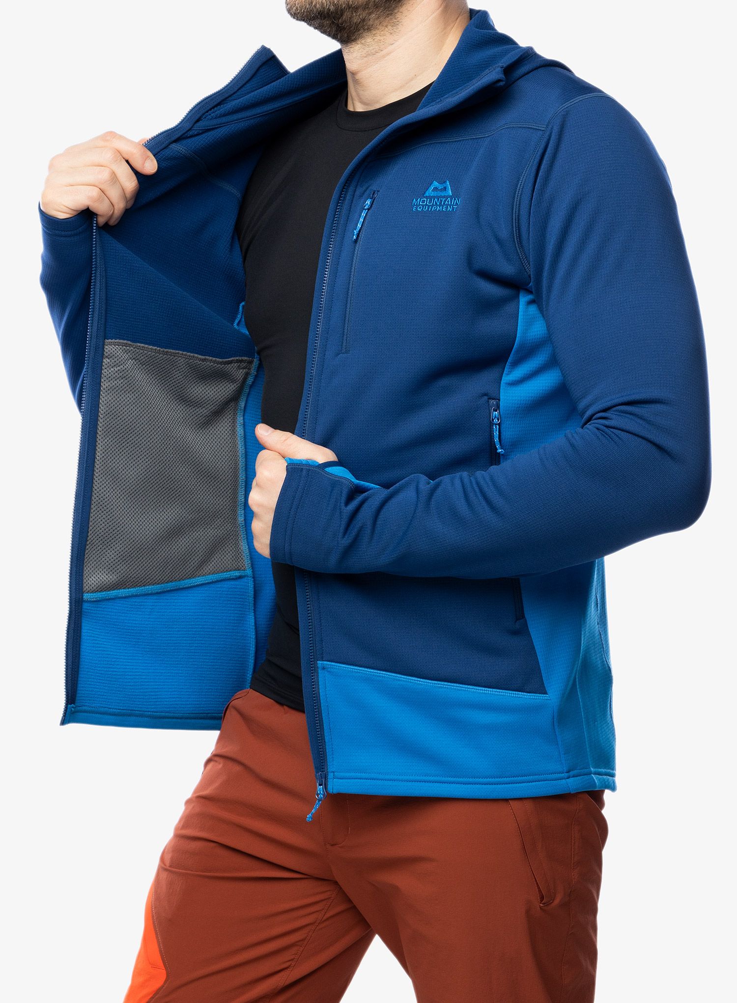 Rozepínací mikina Mountain Equipment Durian Hooded Jacket - admiral/atlantic