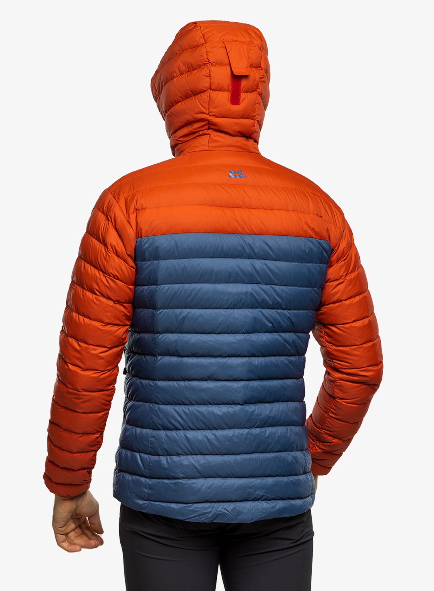 Péřová bunda Mountain Equipment Earthrise Hooded Jacket - dusk/redrock