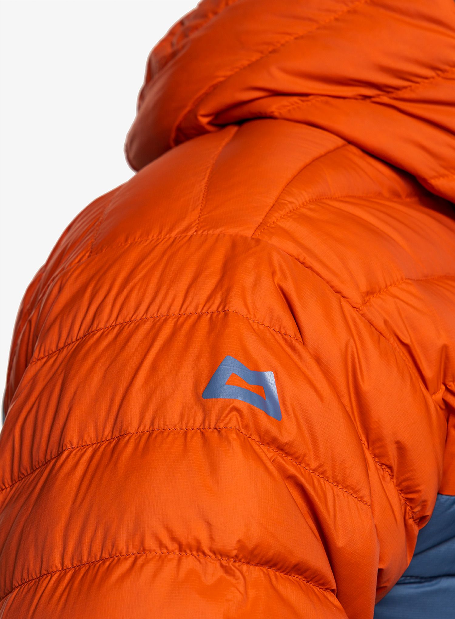Péřová bunda Mountain Equipment Earthrise Hooded Jacket - dusk/redrock