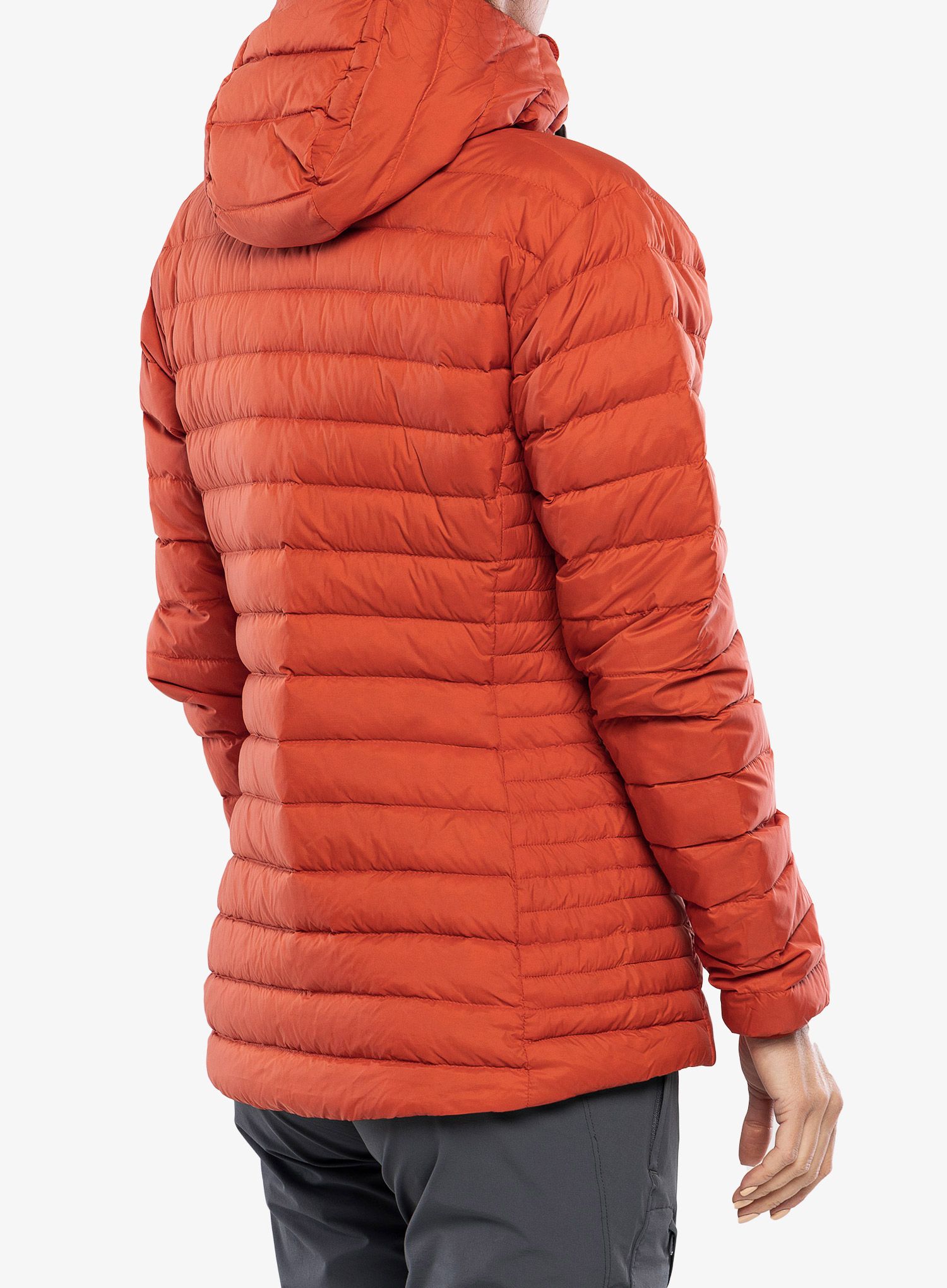 Dámská péřová bunda Mountain Equipment Earthrise Hooded Jacket - red rock