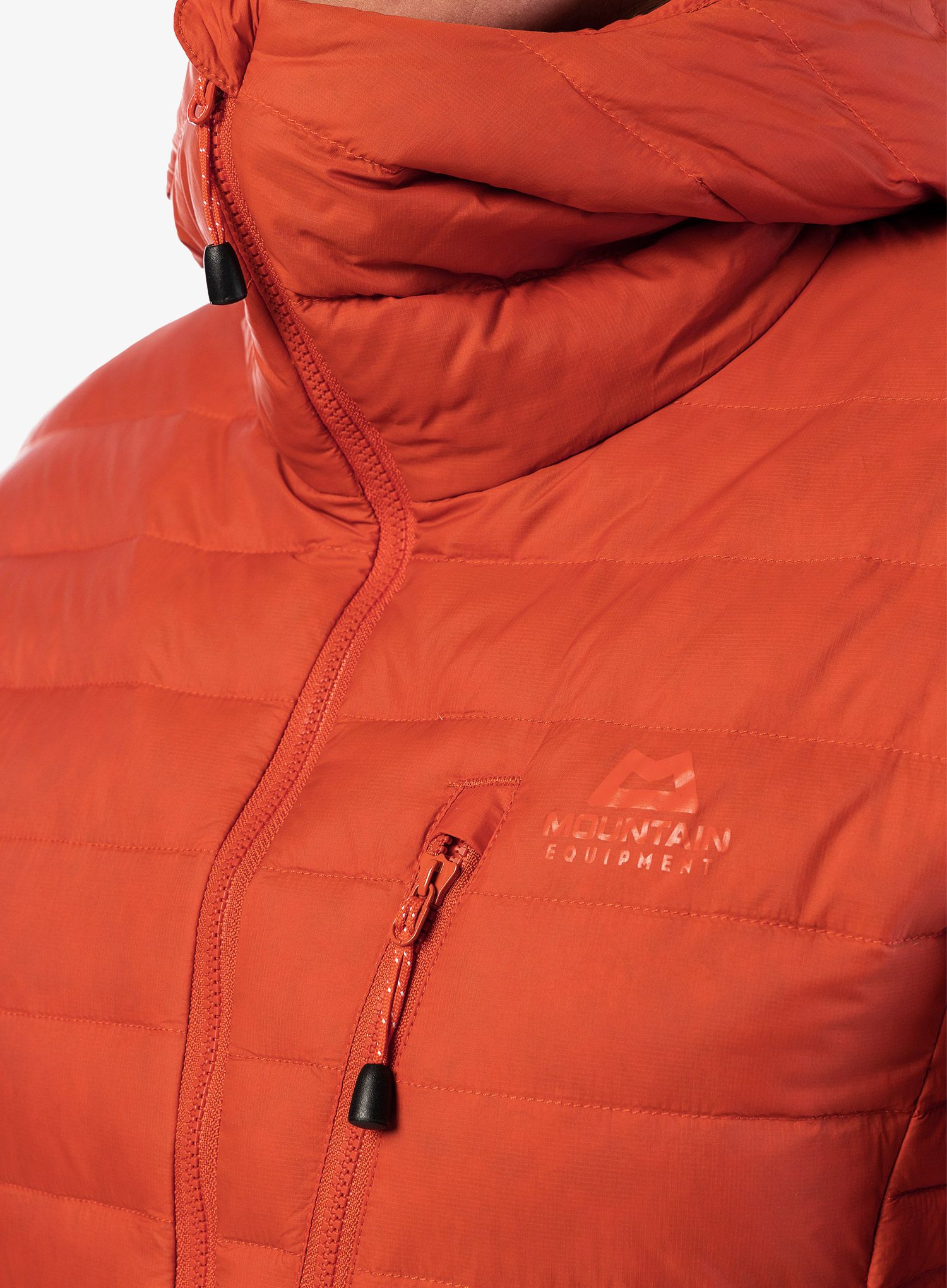 Dámská péřová bunda Mountain Equipment Earthrise Hooded Jacket - red rock