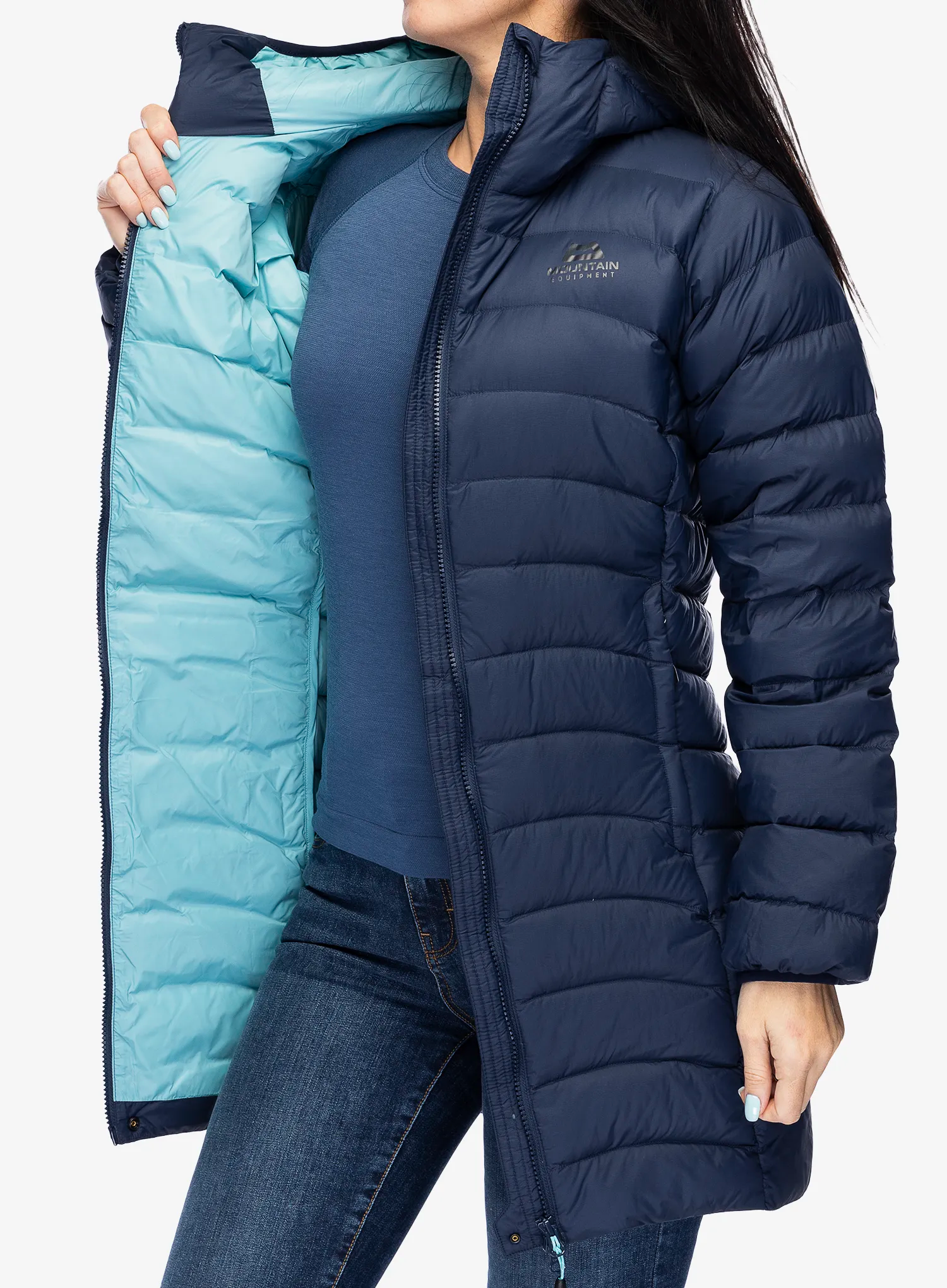 Dámský péřový kabát Mountain Equipment Earthrise Parka - cosmos