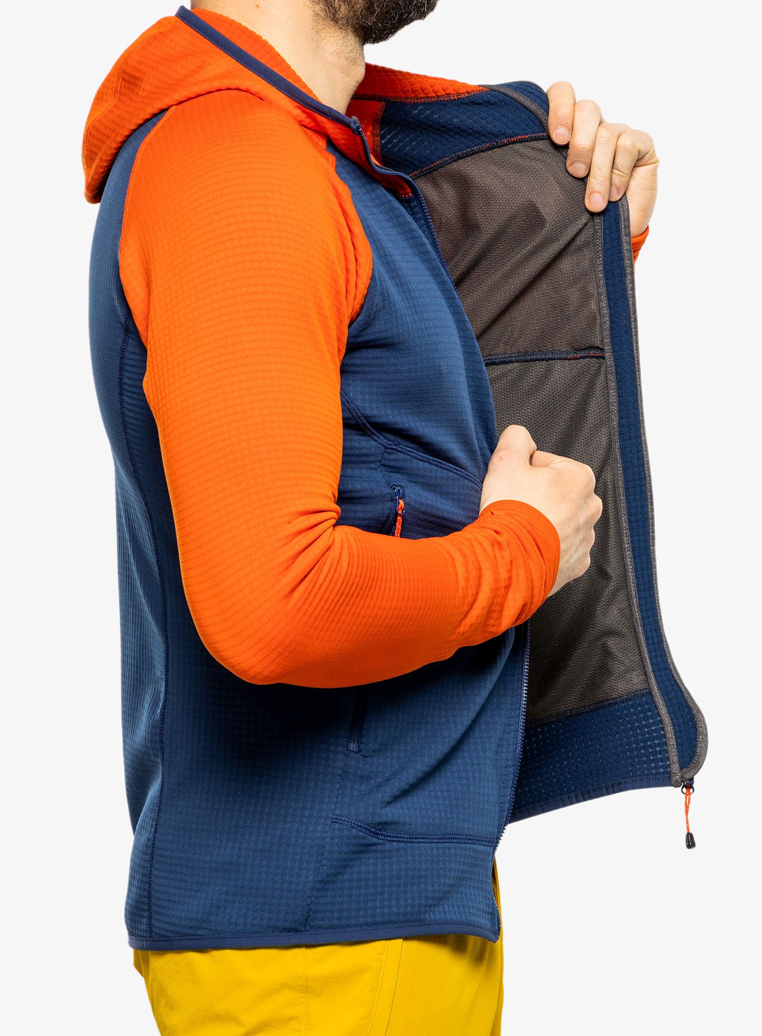 Rozepínací mikina Mountain Equipment Eclipse Hooded Jacket - medieval/cardinal