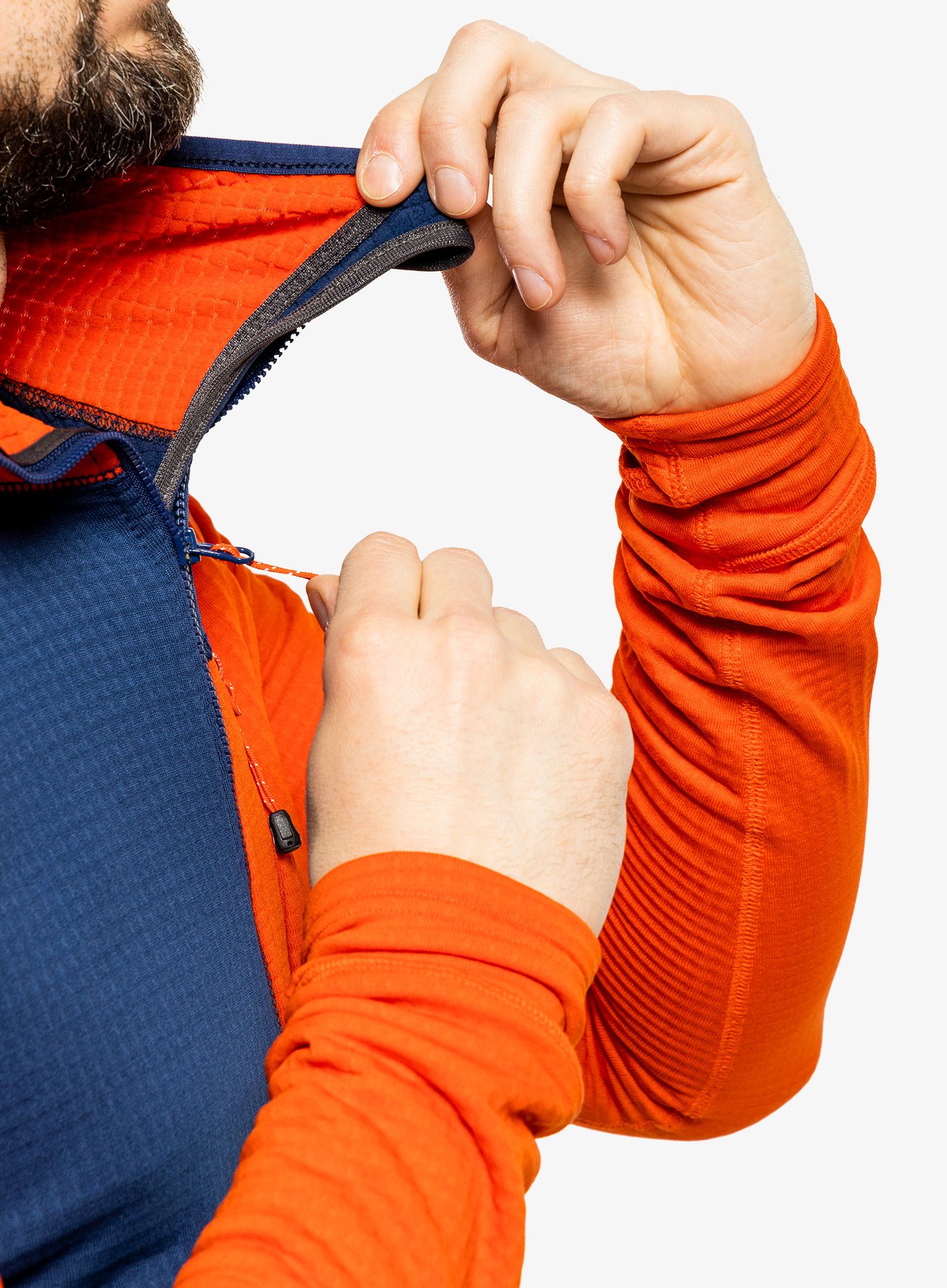 Rozepínací mikina Mountain Equipment Eclipse Hooded Jacket - medieval/cardinal