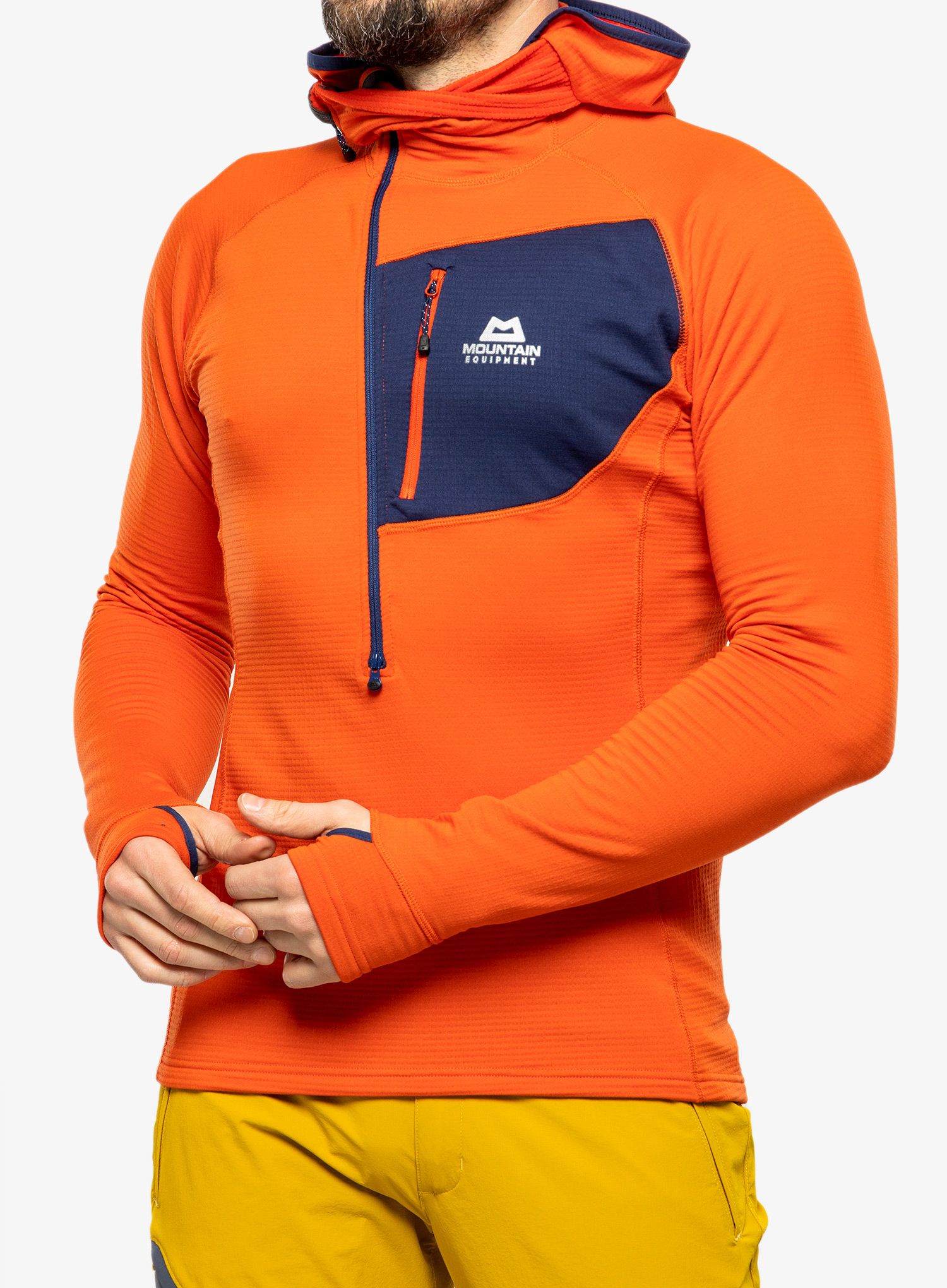 Pánská mikina s kapucí Mountain Equipment Eclipse Hooded Zip T - magma/medieval