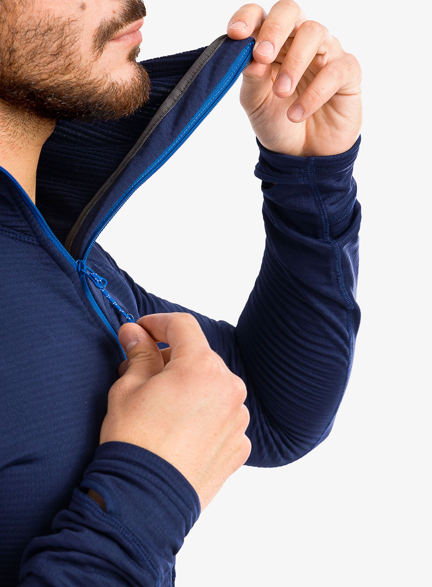 Mikina s kapucí Mountain Equipment Eclipse Hooded Zip T - medieval blue