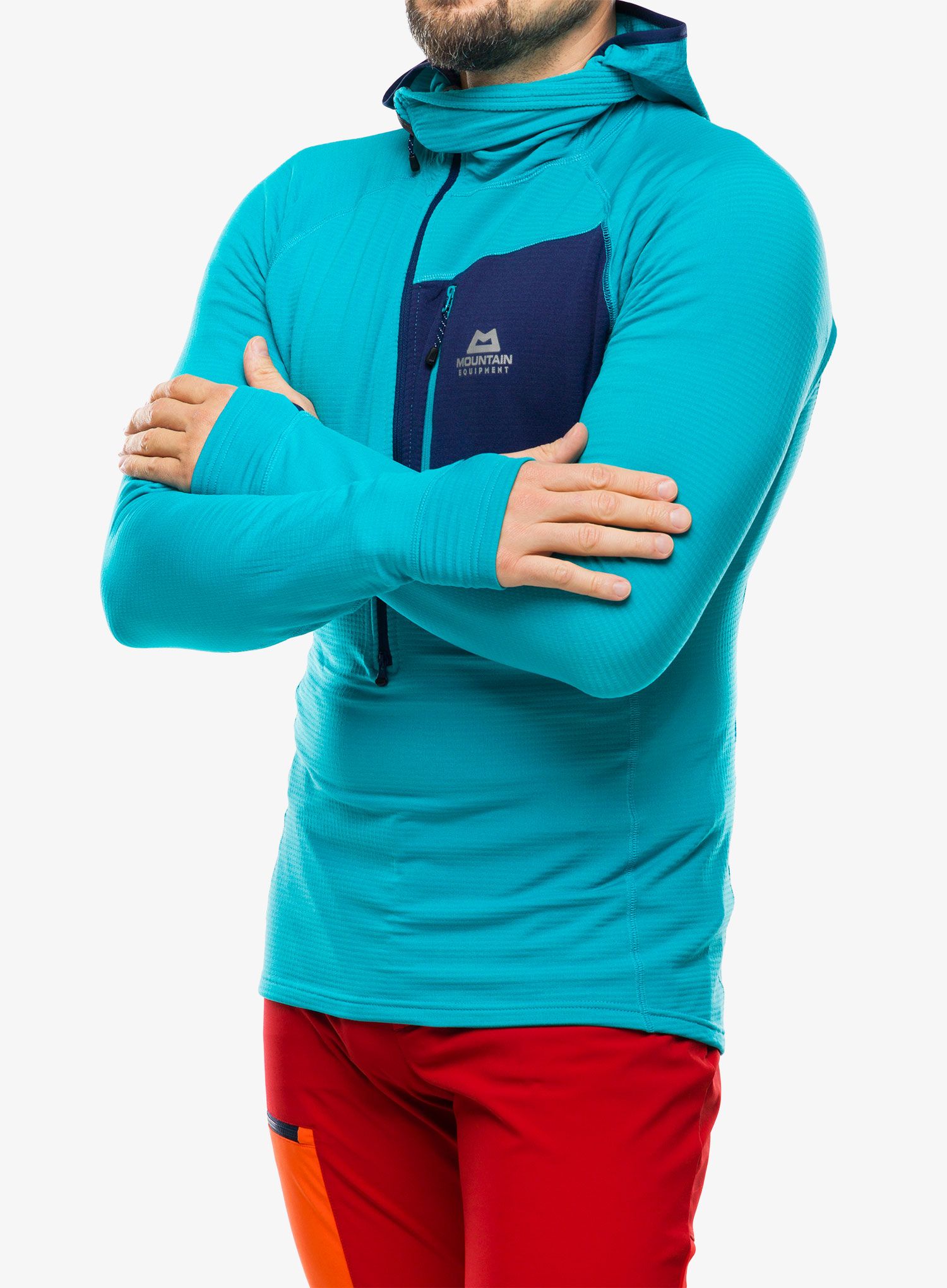 Mikina na lezení Mountain Equipment Eclipse Hooded Zip T - topaz/medieval