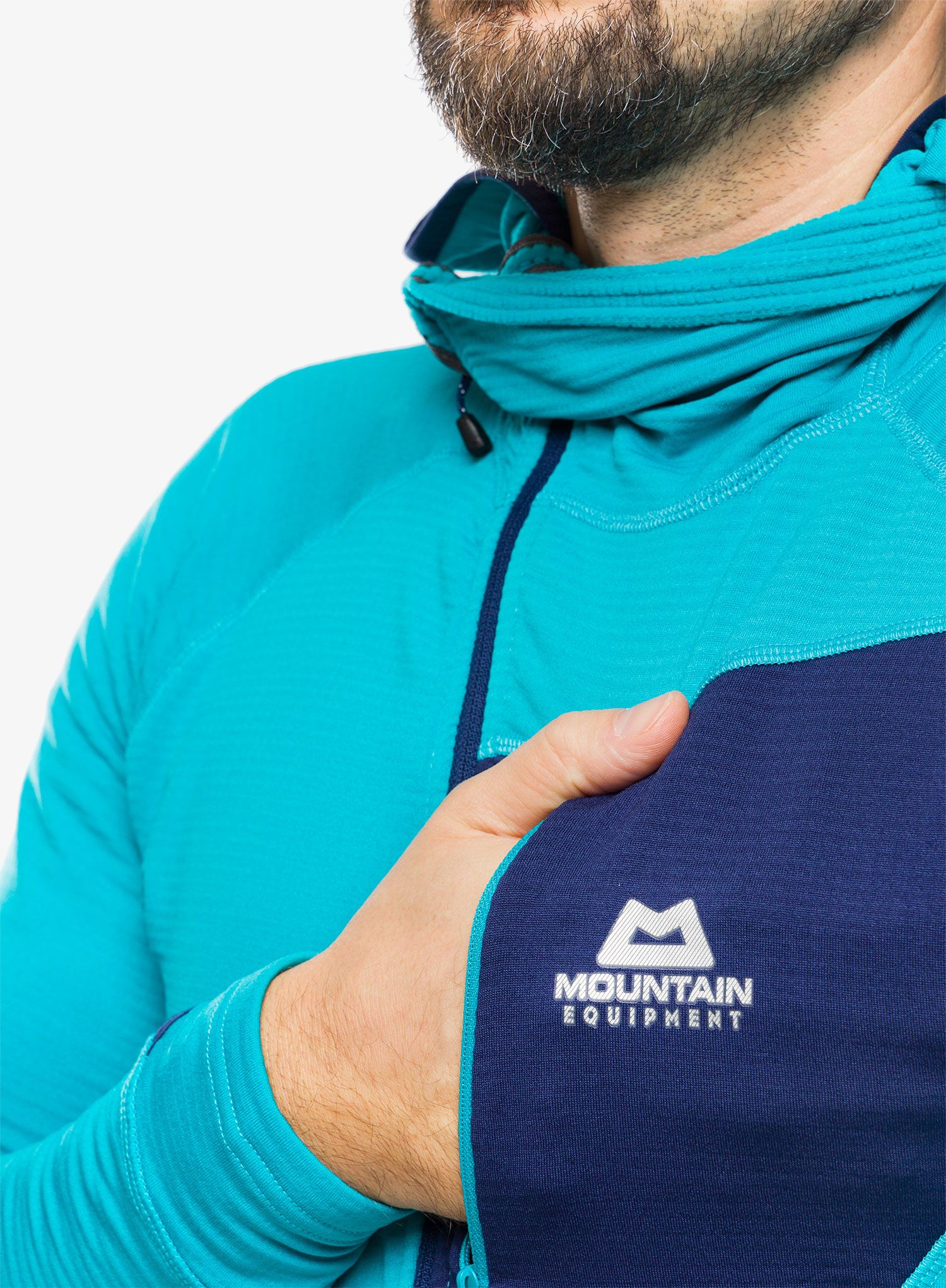 Mikina na lezení Mountain Equipment Eclipse Hooded Zip T - topaz/medieval